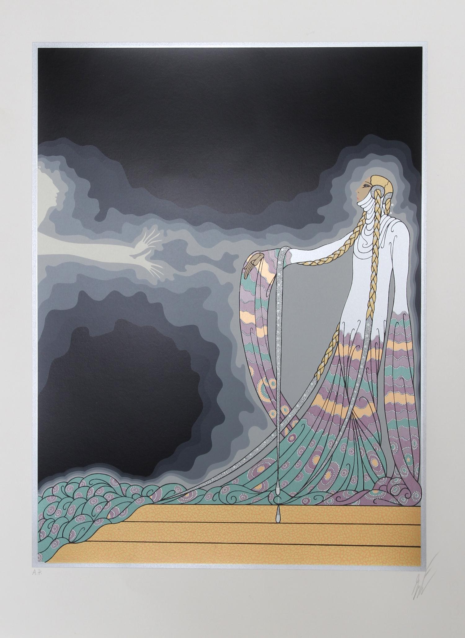 Erté Figurative Print - Melisande from the At the Theatre Suite