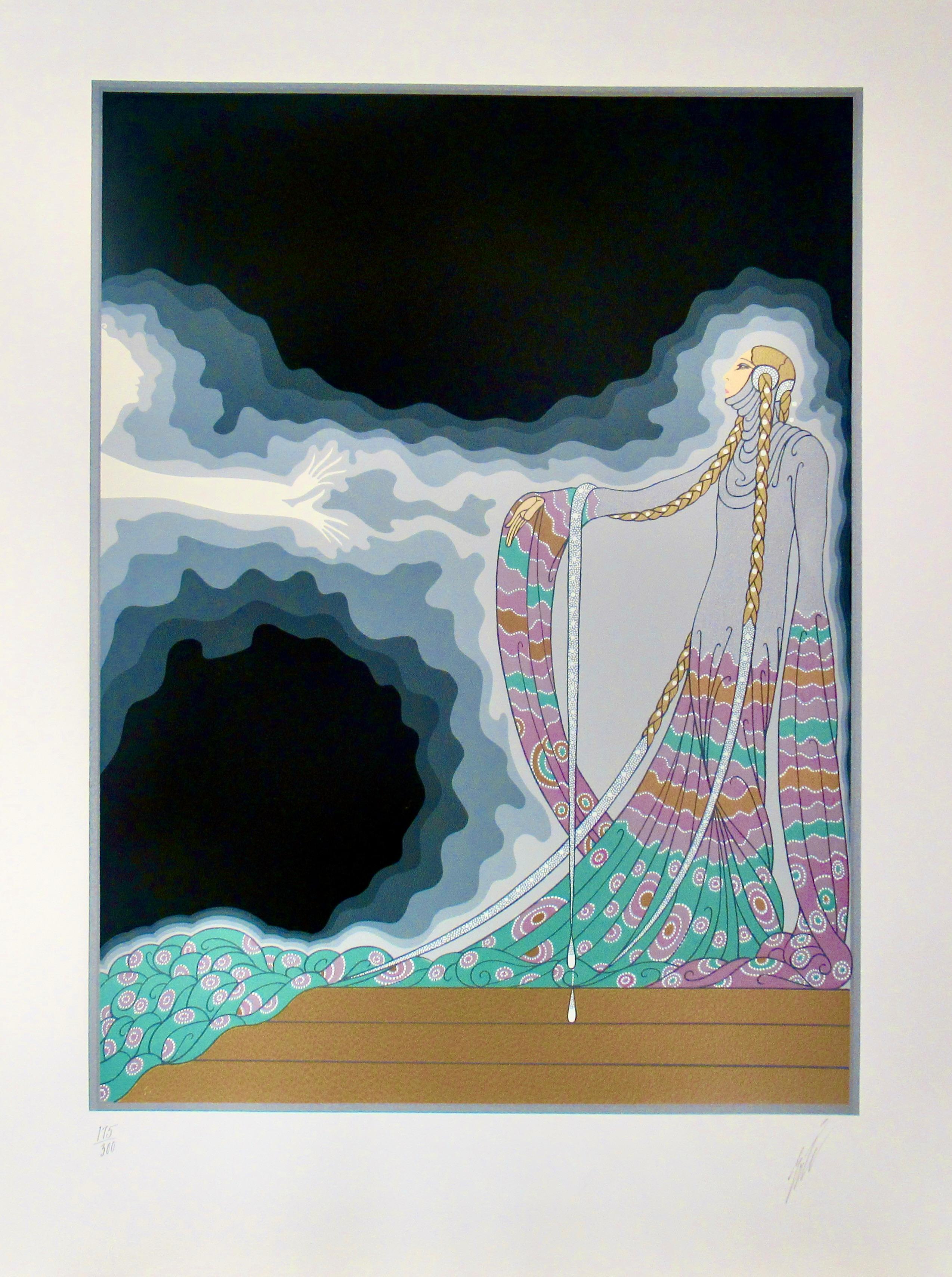 Figurative Print de Erté - "Melisande" de la suite "En el teatro"