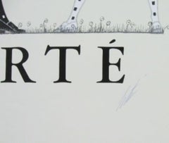 Modernes modernes Sportkleid für Männer 1968 Limitierte Auflage Lithographie Erte - SIGNED