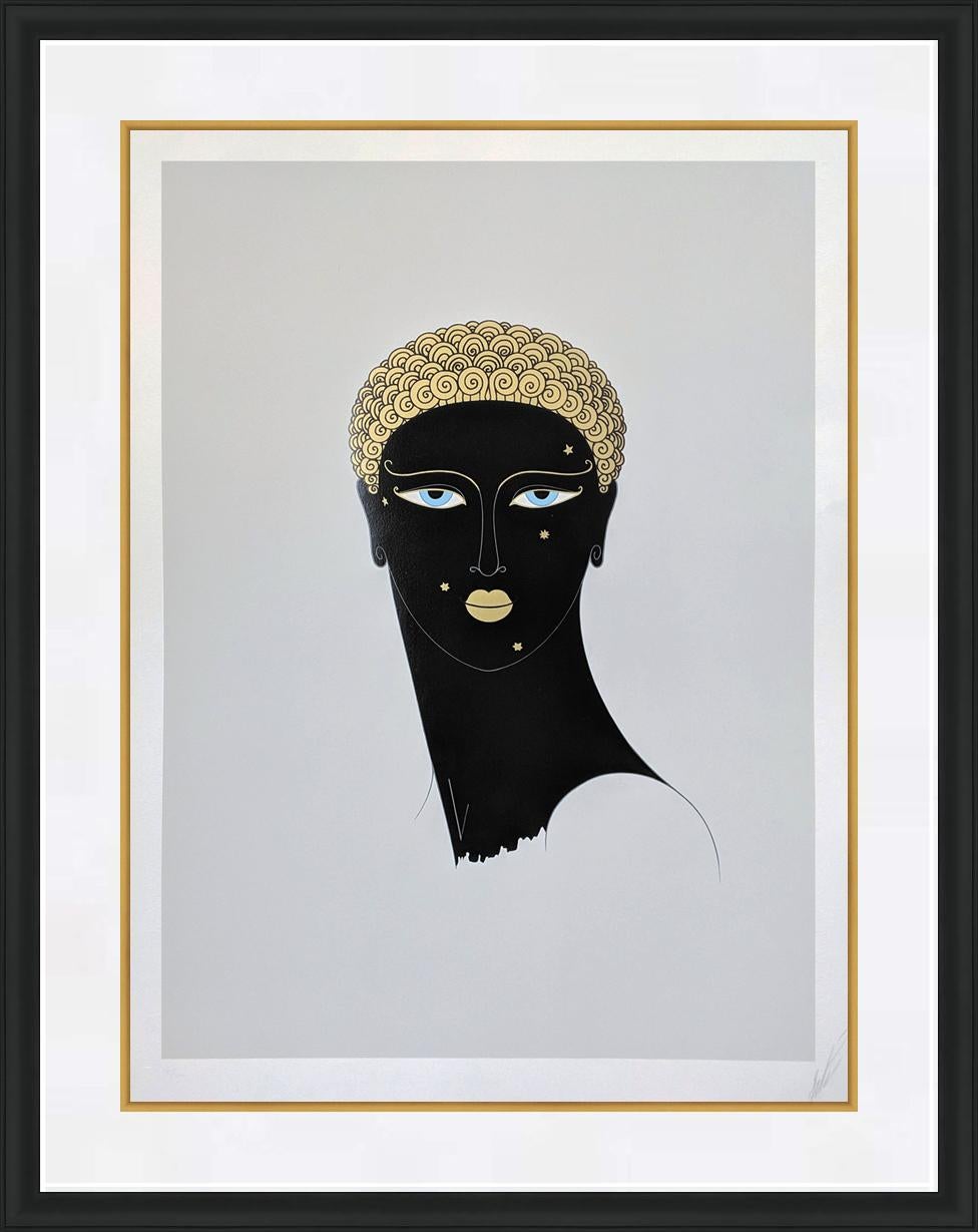 Erté Figurative Print – KÖNIGIN VON SCHEBA