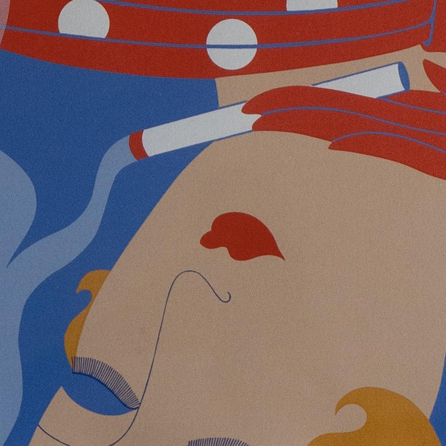 Reflection, Erté, Original Lithograph (Signed) For Sale 1