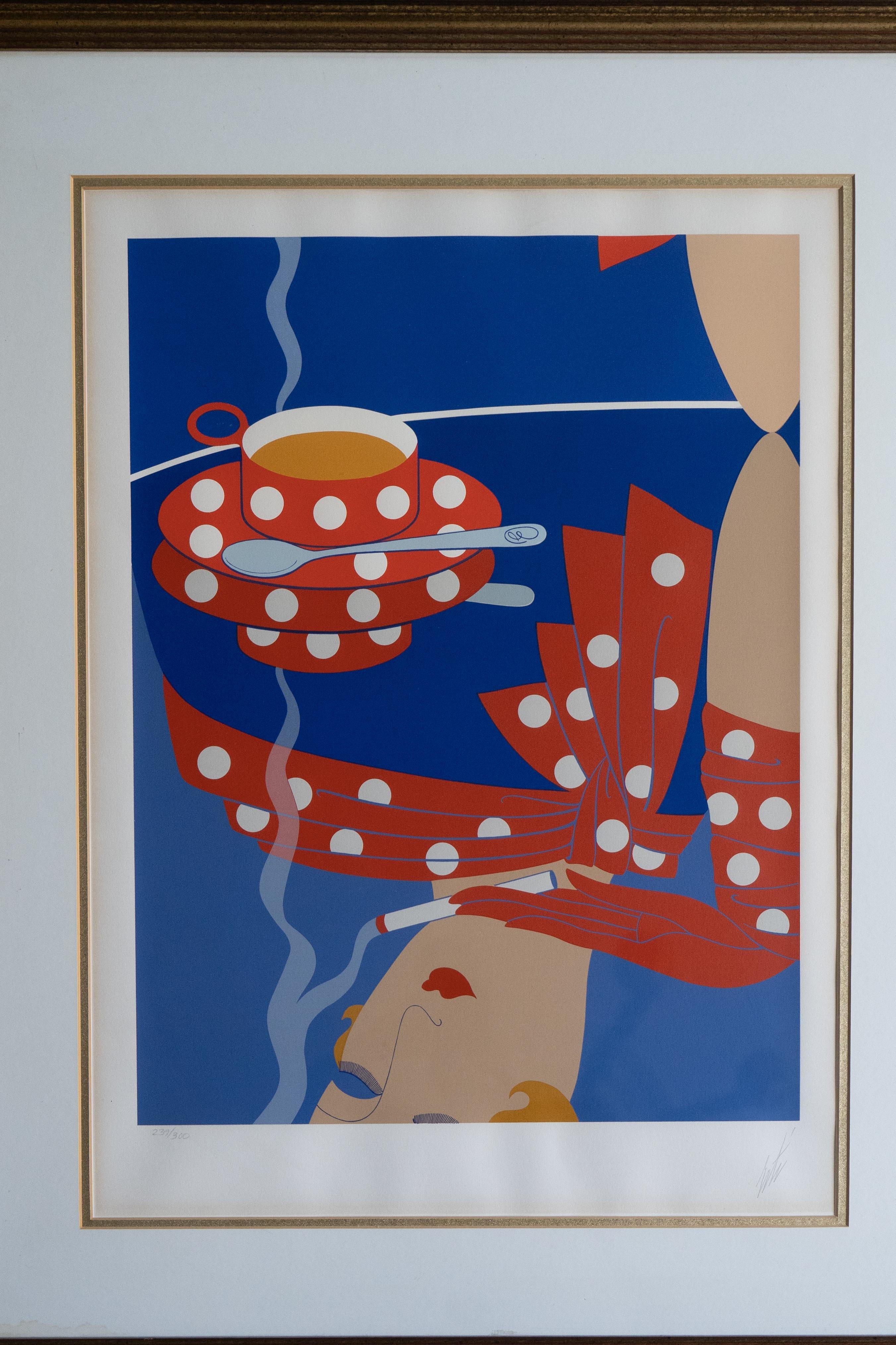 “Reflection” is a wonderful original Art Deco lithograph created by a famous Russian-born French artist Erté (Romain de Tirtoff). 

Image size (including signature): 23 x 17 in.
Framed Size: 31 x 25 in.
Edition 239/300.
The artwork is framed.