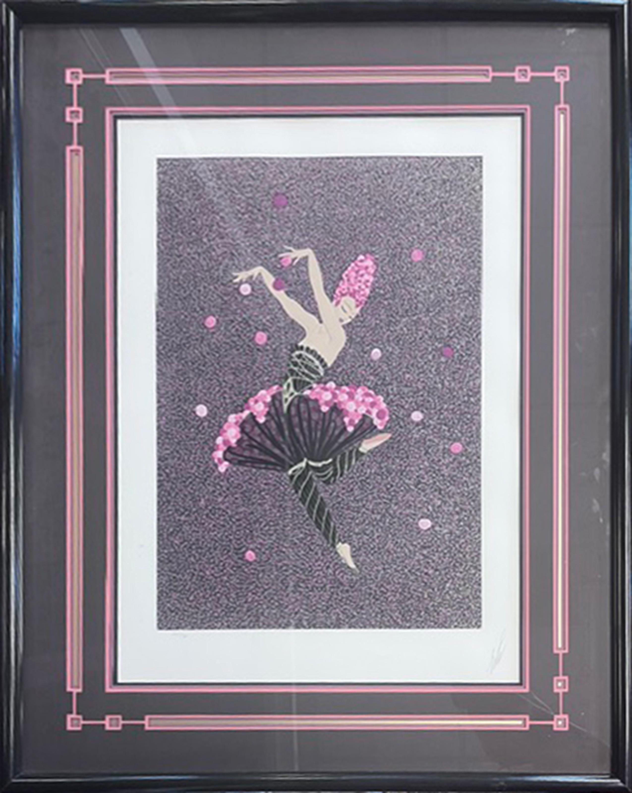 Rose Dancer, Art Deco Screenprint by Erté