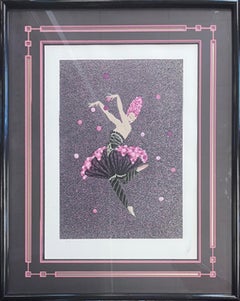 Rose Dancer, Art Deco Screenprint by Erté