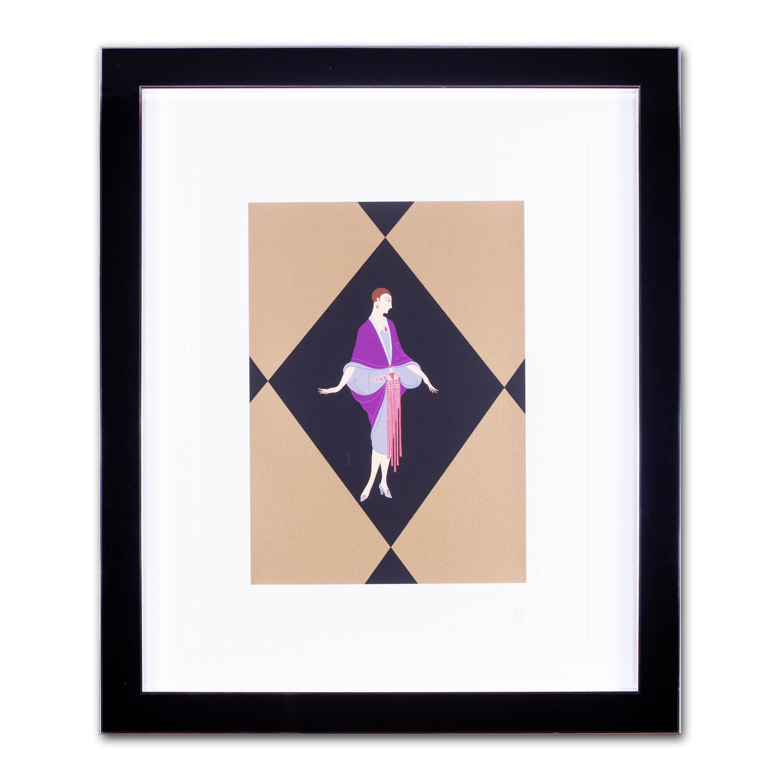Erte - Romain de Tirtoff (Russo, 1892 - 1990)
Manhattan Mary III, 1979
Litografia
Firmato 'Erte' a matita (in basso a destra) 
27,1/2 x 22,1/4 pollici (70 x 56,5 cm) (formato foglio)
