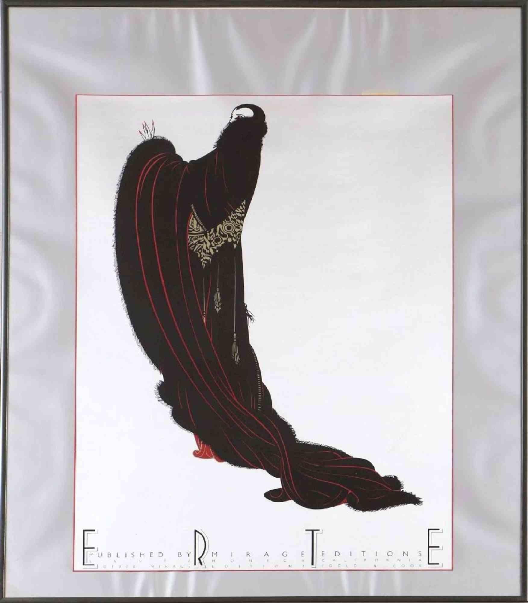 Soiree est une œuvre d'art originale réalisée par Erté (Romain de Tirtoff) en 1980.

Affiche d'exposition de l'artiste en couleurs mixtes.

Signé sur la plaque ¨Erté ; inscrit dans la gravure ¨Publié par MIRAGE EDITIONS (Santa Monica, Californie)