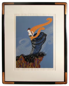 Summer Breeze, Signed Art Deco Screenprint by Erté