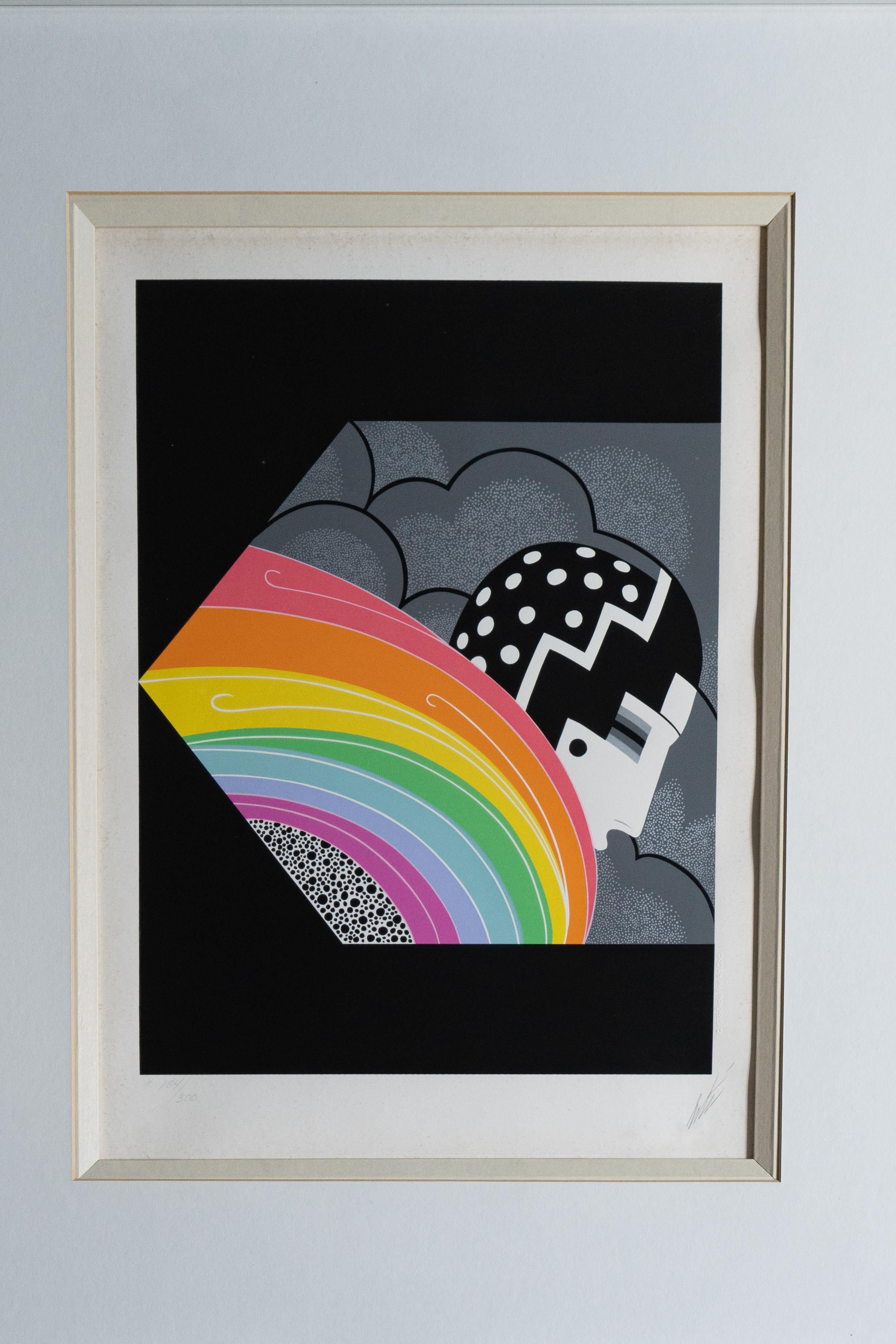 “Tempest” is a wonderful original Art Deco lithograph created by a famous Russian-born French artist Erté (Romain de Tirtoff). 

Image size (with signature): 24 x 19 in.
Framed size: 31 x 25 in.
Edition 184/300.
The artwork is framed. 
Signed by the
