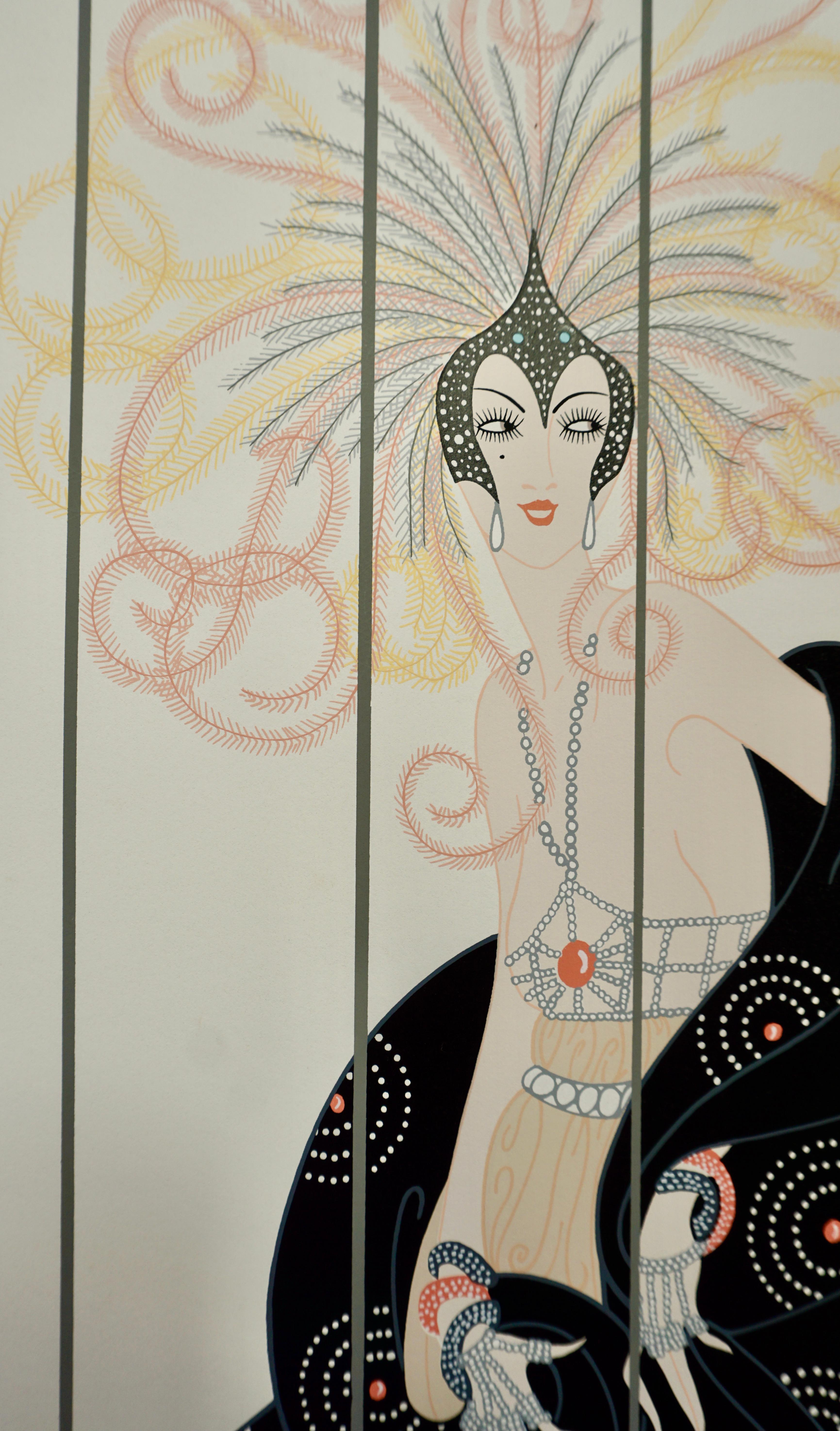The Bird Cage - Art Deco Print by Erté
