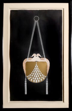 The Clasp, Art Deco Serigraph by Erté