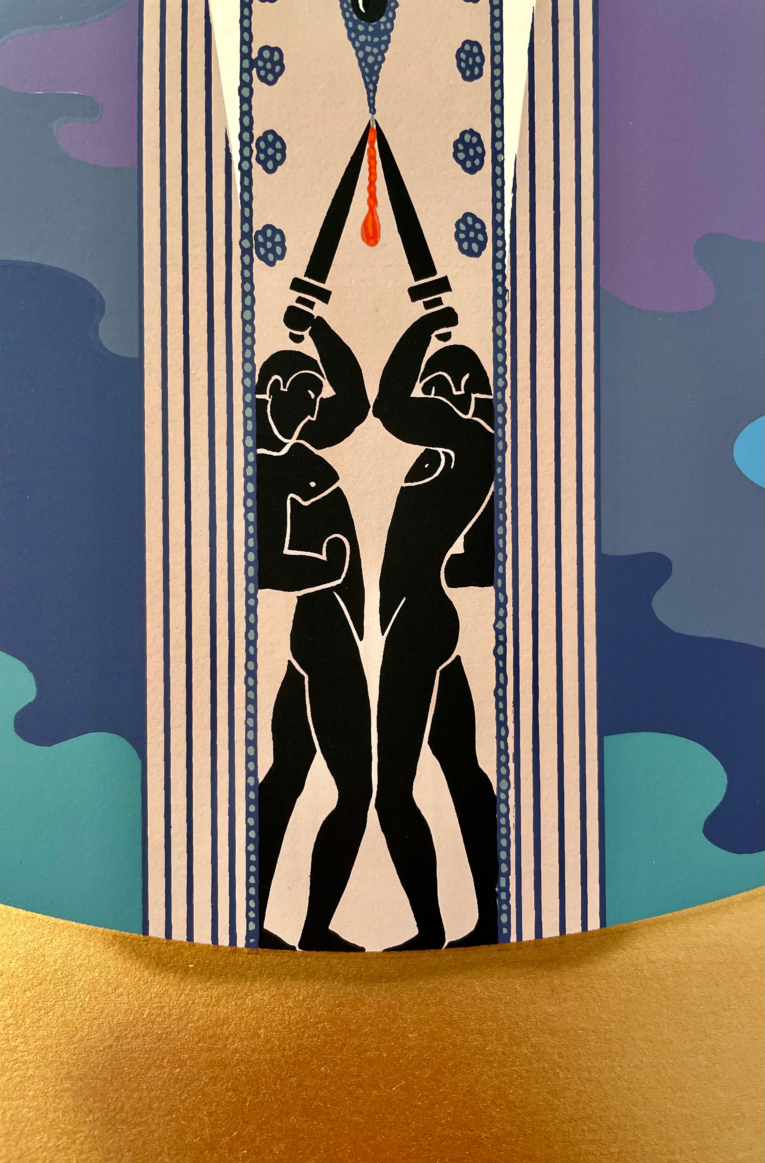 The Four Emotions (4Pcs): La Tristesse, L' Indifference, La Jalousie, L' Amour - Print by Erté