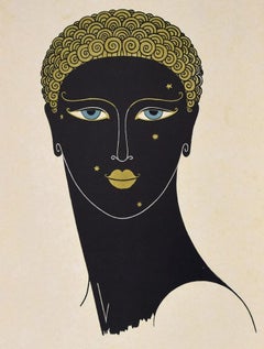 The Queen of Sheba - Original Screen Print by Erté - 1971