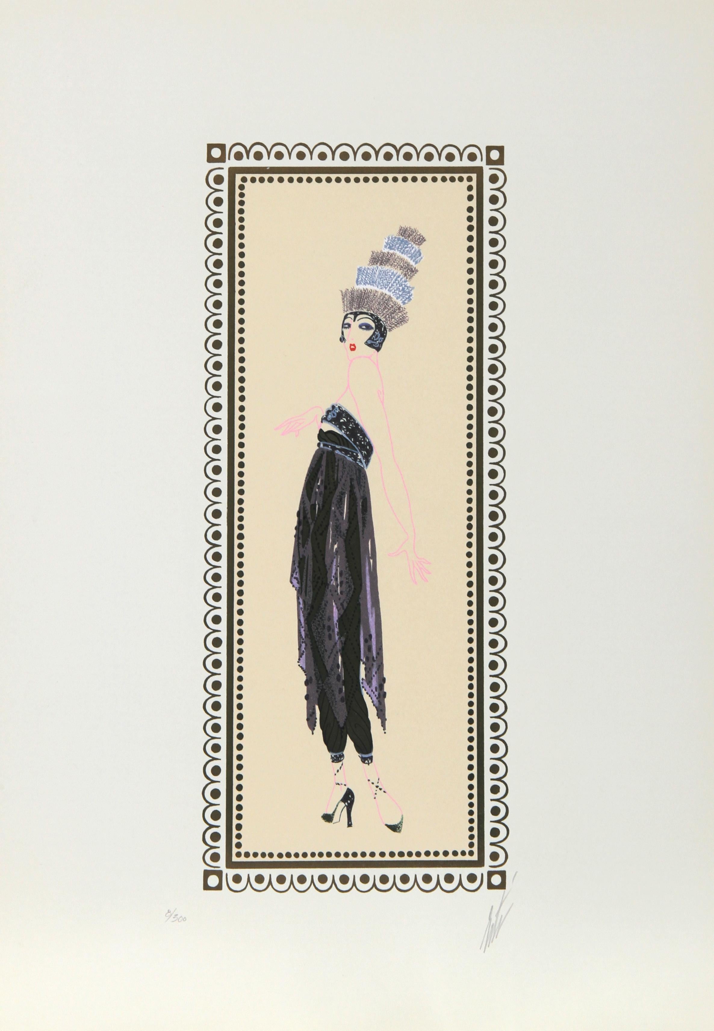 Vamps Suite of Six Silkscreens by Erte - Art Deco Print by Erté