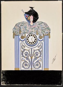 Vintage La Pendule (Au Réveil de Passé), 1923