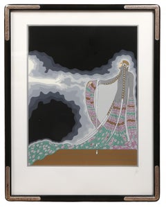 Au théâtre : Melisande, sérigraphie Art déco d'Erte