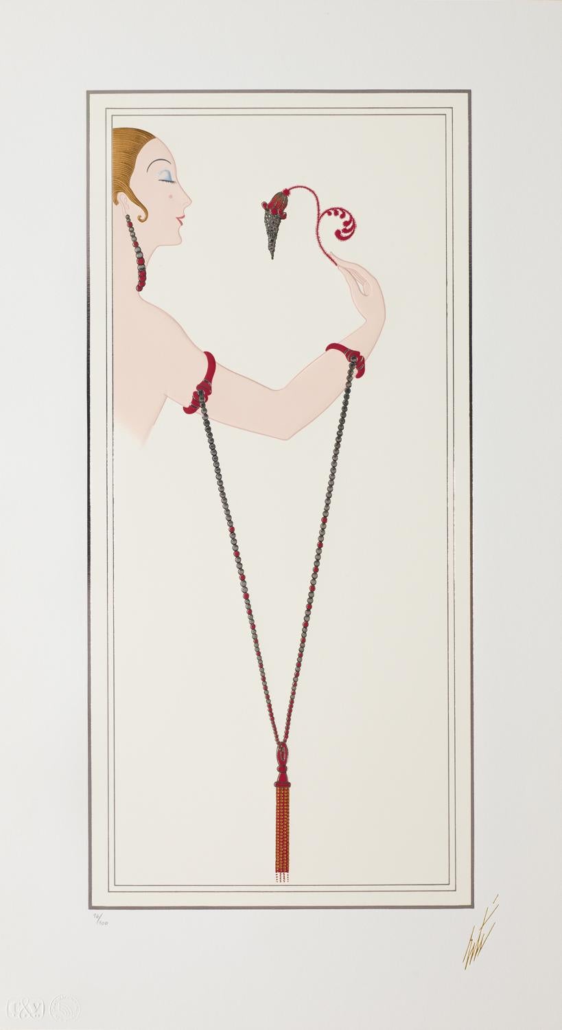 Bracelets, 1990 - Art Deco Print by Erte - Romain de Tirtoff