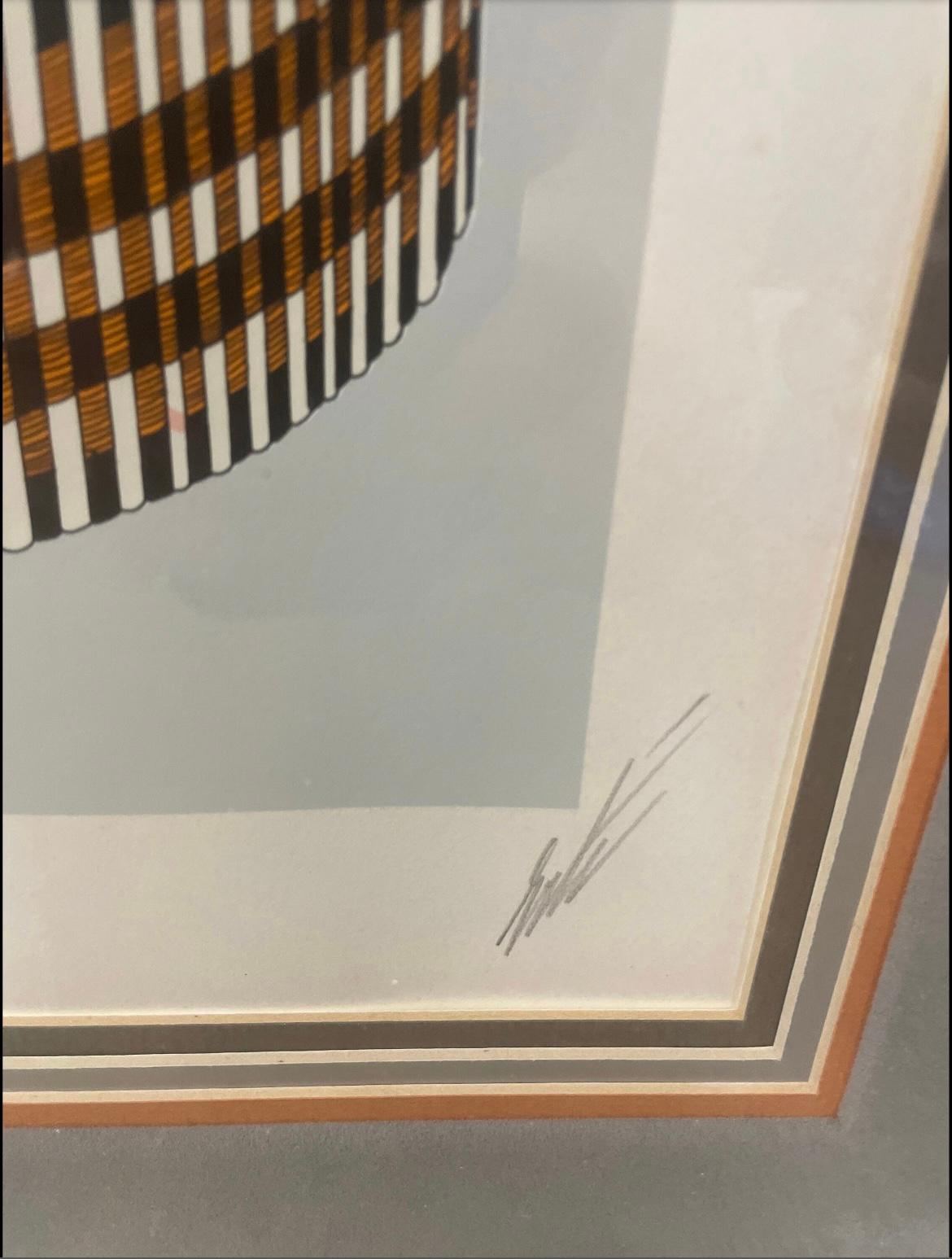 This is an Erte Serigraph “coquette” Signed And Number. In good condition. Measures 23x28