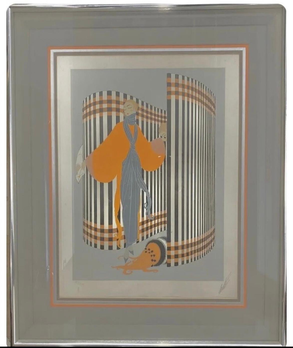 “coquette“ - Print by Erte - Romain de Tirtoff