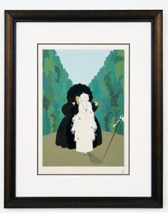 Erte 1985 Debutante Silk Screen Serigraph Limited Edition of 300 Signed & Framed