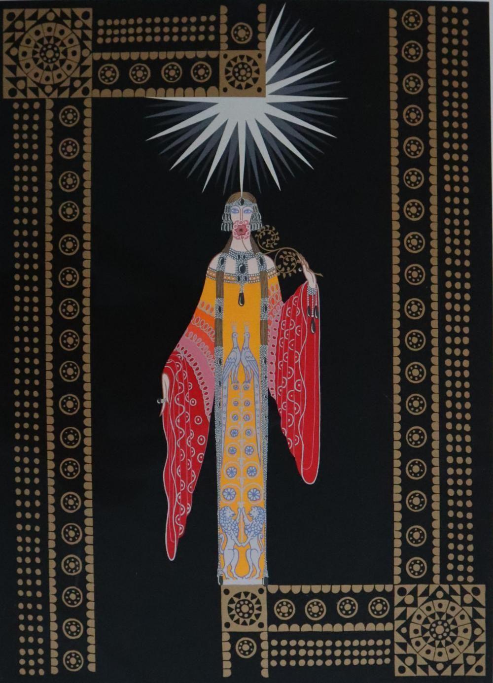 Erte, La Princesse Lointaine, sérigraphie d'artiste en édition limitée signée - Art déco Print par Erte - Romain de Tirtoff