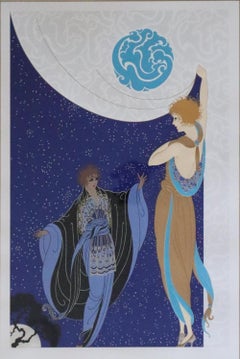 Erte, 'Nocturne', Signed Limited Edition Serigraph, 1985