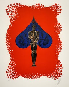 ERTE "Spade", 1974 Original lithograph in colors edition of 90