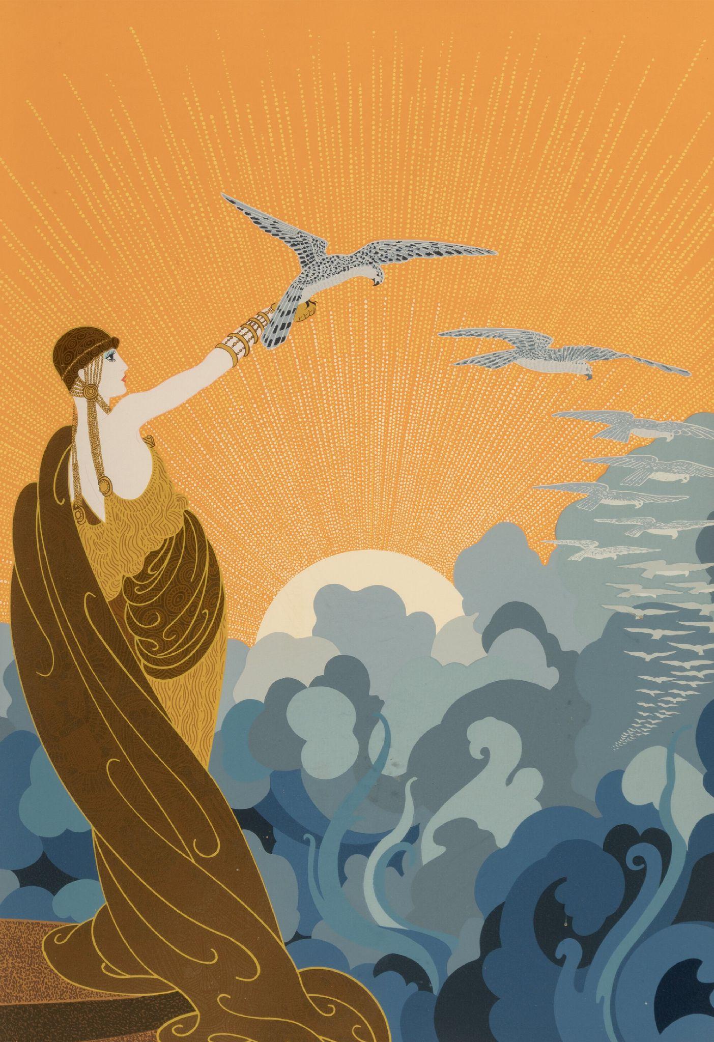 ERTE "Wings of Victory" 1978 Serigraph on wove paper Hand Signed & Numbered