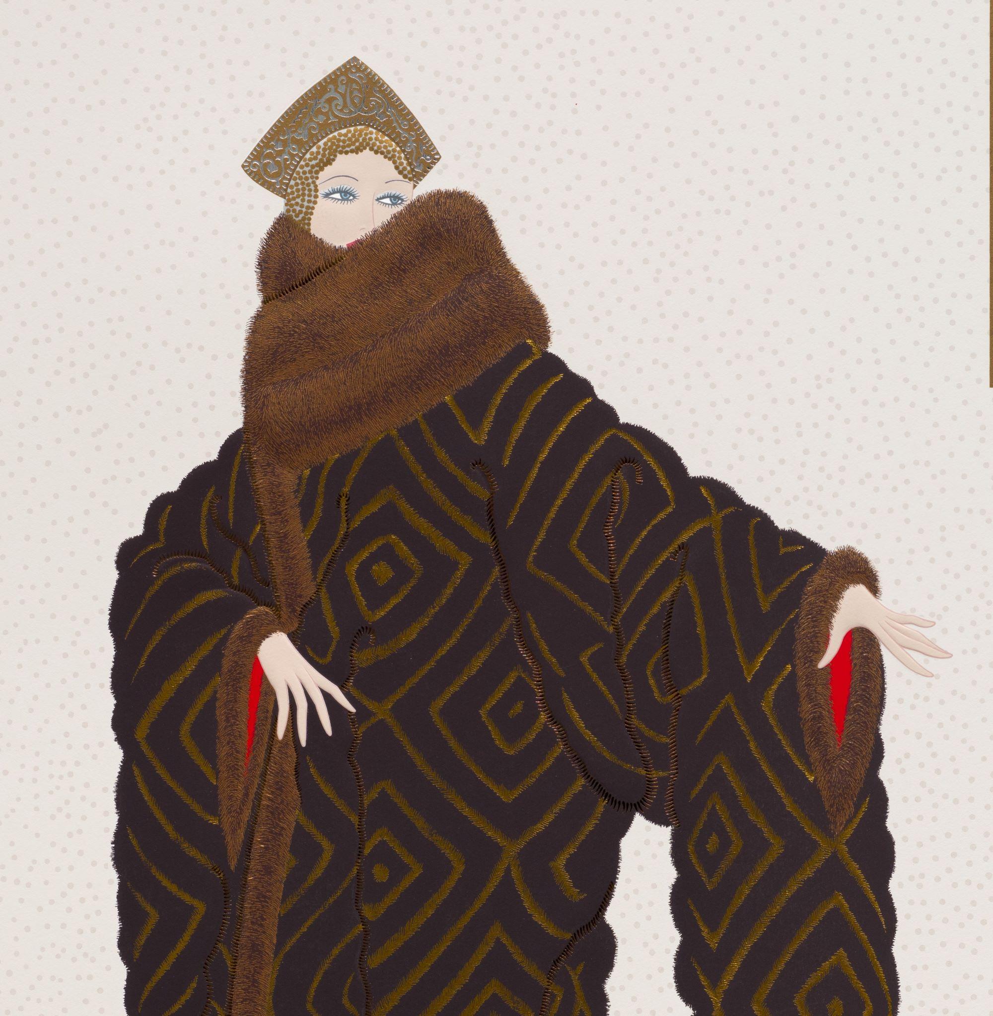 Fedora Fur, 1990 - Art Deco Print by Erte - Romain de Tirtoff