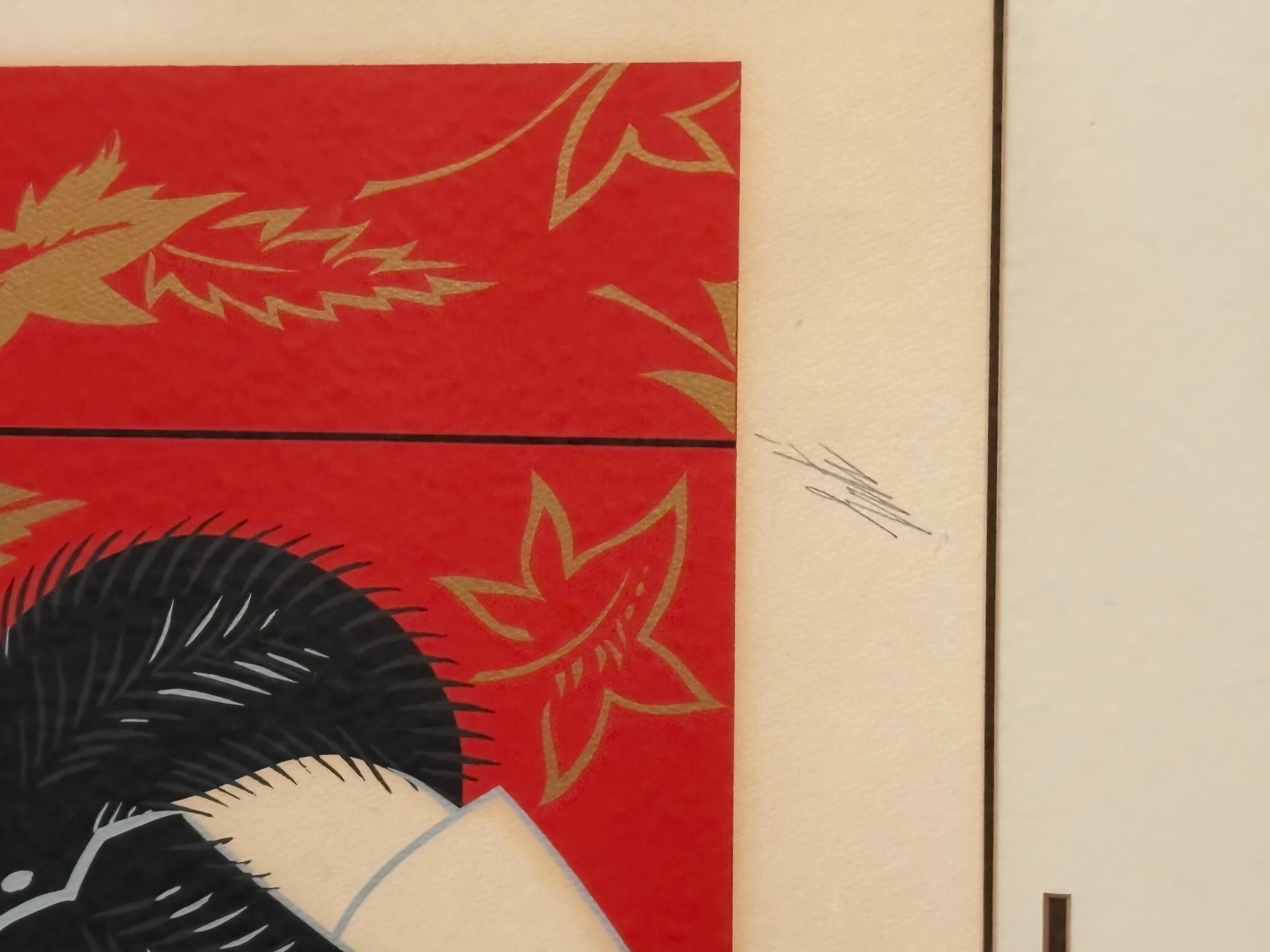 Erte, “Furs” - Hand Signed, Limited Edition, Framed, Serigraph in Colors 181/260
Erte's 