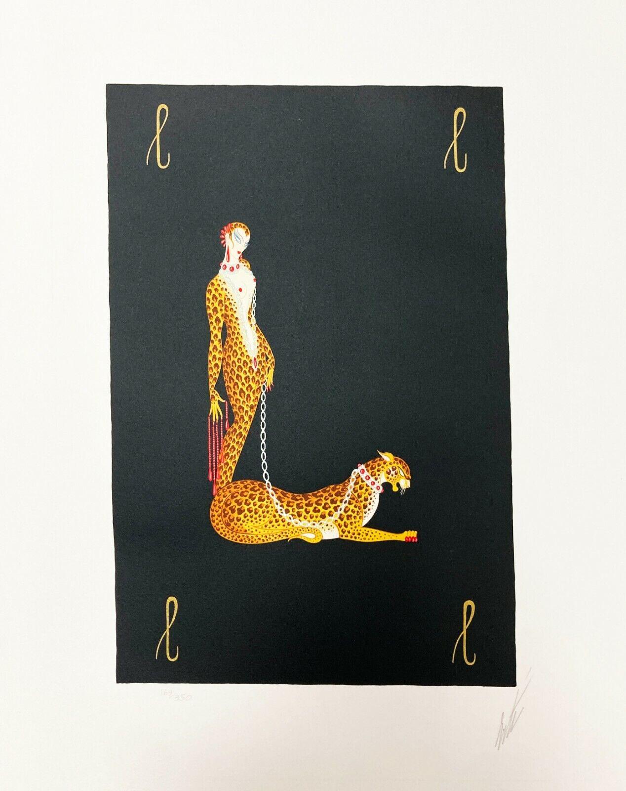 Letter L from the Alphabet Suite - Print by Erte - Romain de Tirtoff