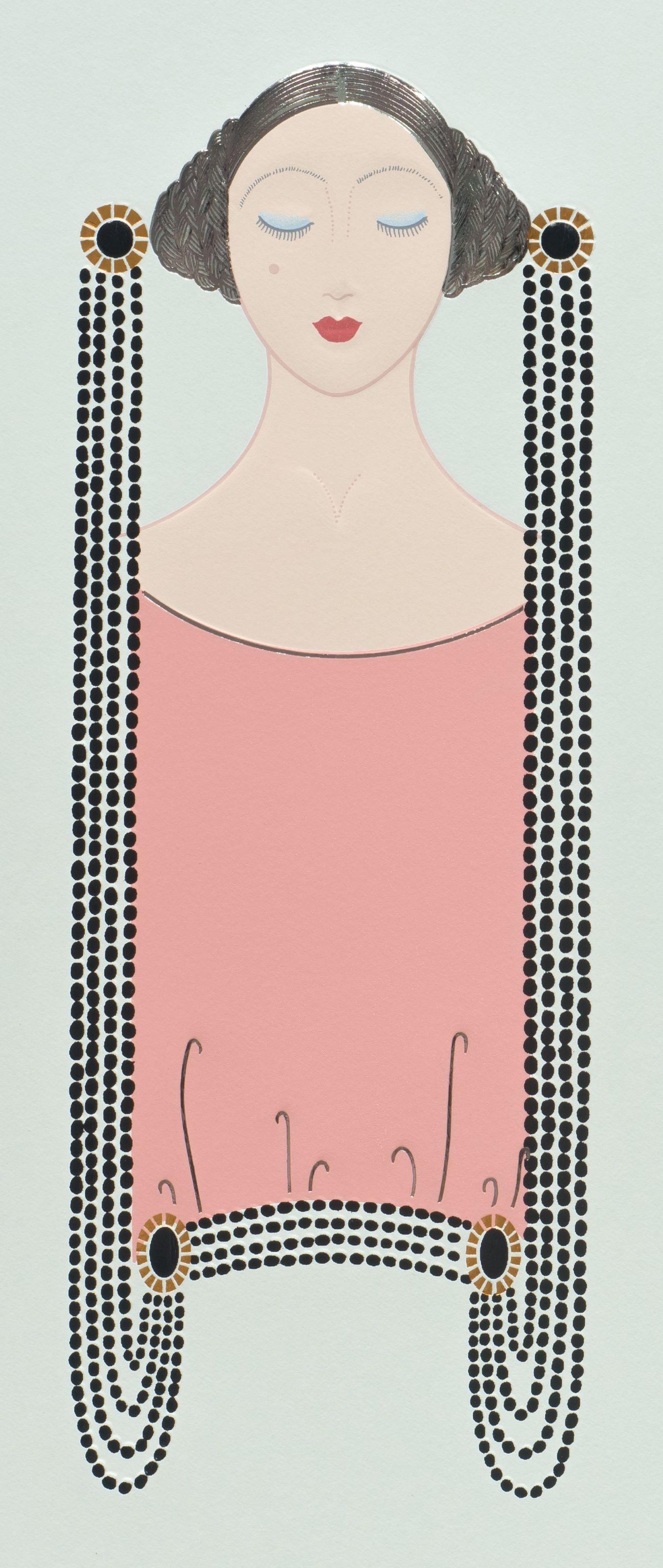Onyx Coiffure - Print Art Decó de Erte - Romain de Tirtoff