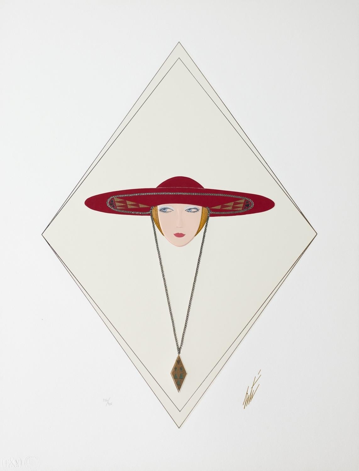 Red Hat, 1990 - Print by Erte - Romain de Tirtoff