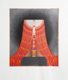 Paravent Art déco, signé et numéroté au crayon par Erte