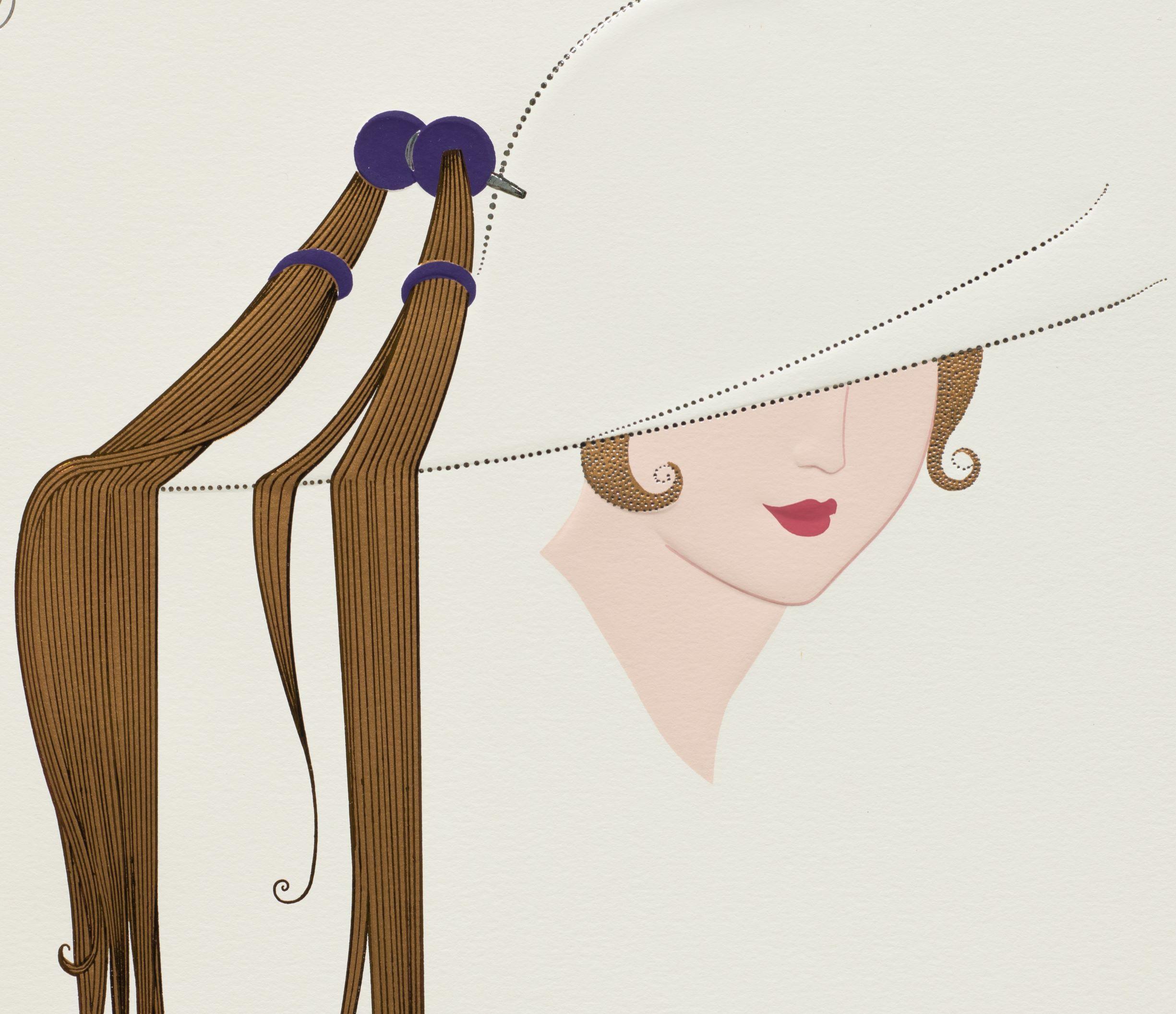 Tassel Hat - Print by Erte - Romain de Tirtoff