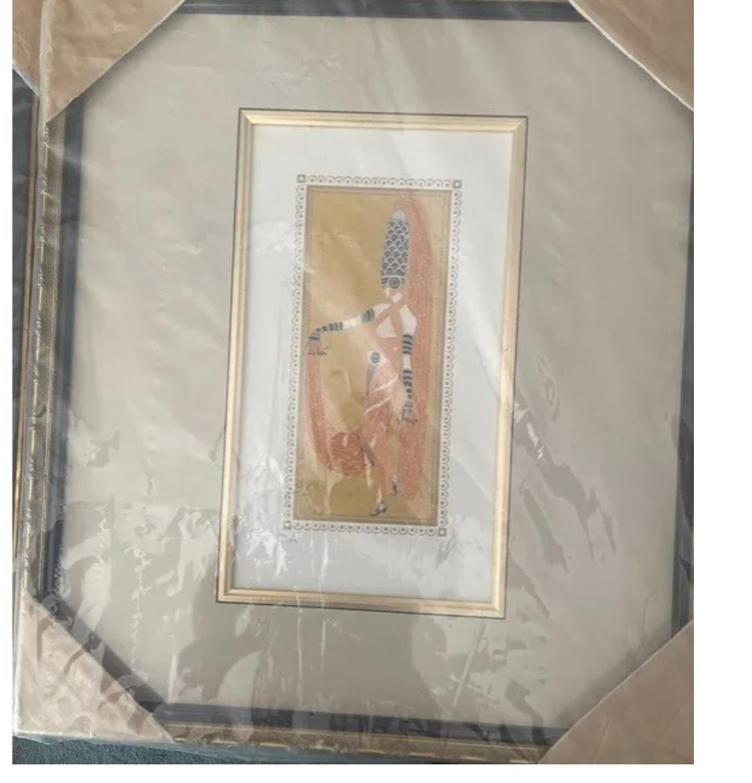 This is a 9 piece set all signed and numbered by erte. Frames are all new . Gallery sticker in the back of each frame.