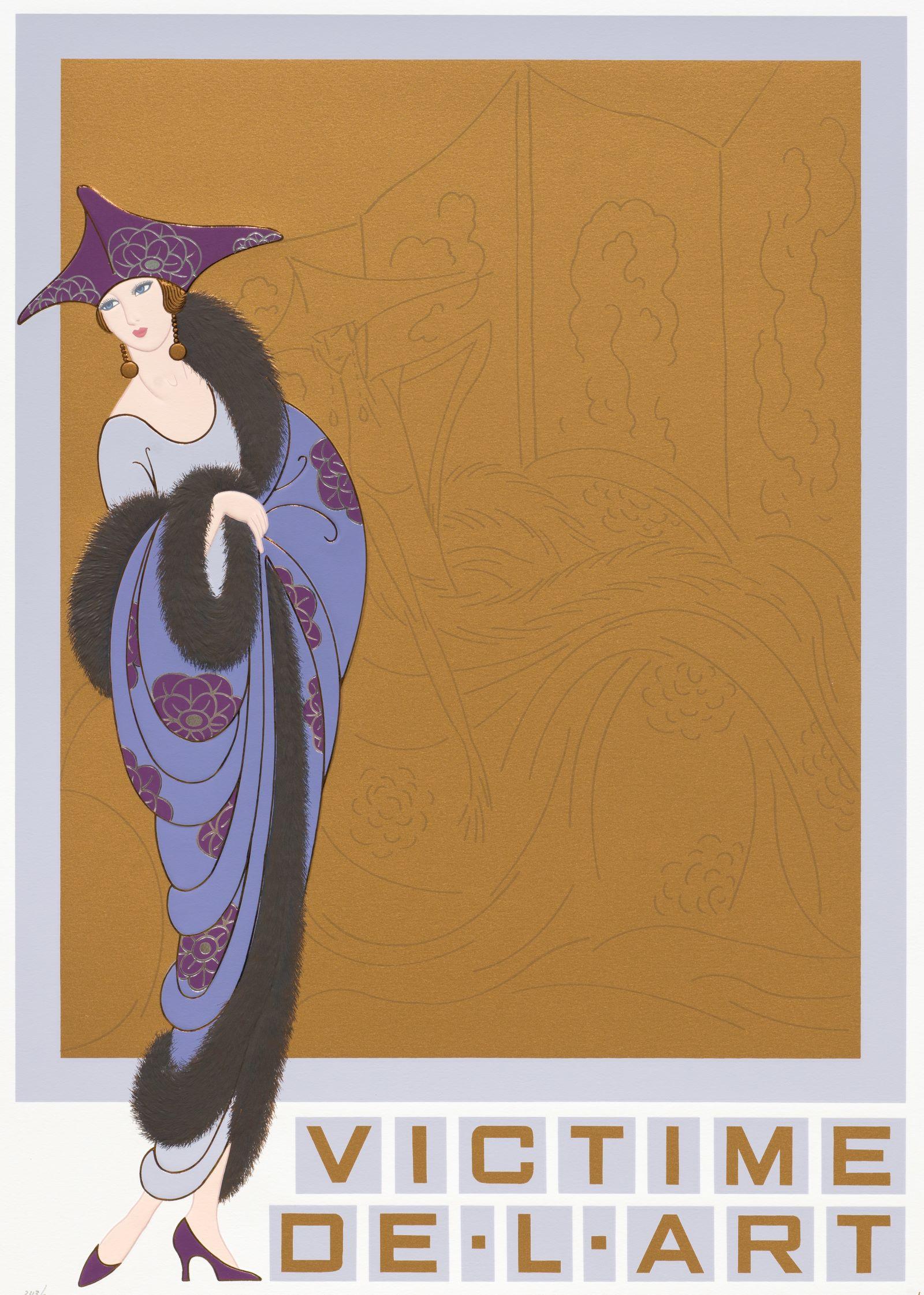 Victime de l'Art - Art Deco Print by Erte - Romain de Tirtoff