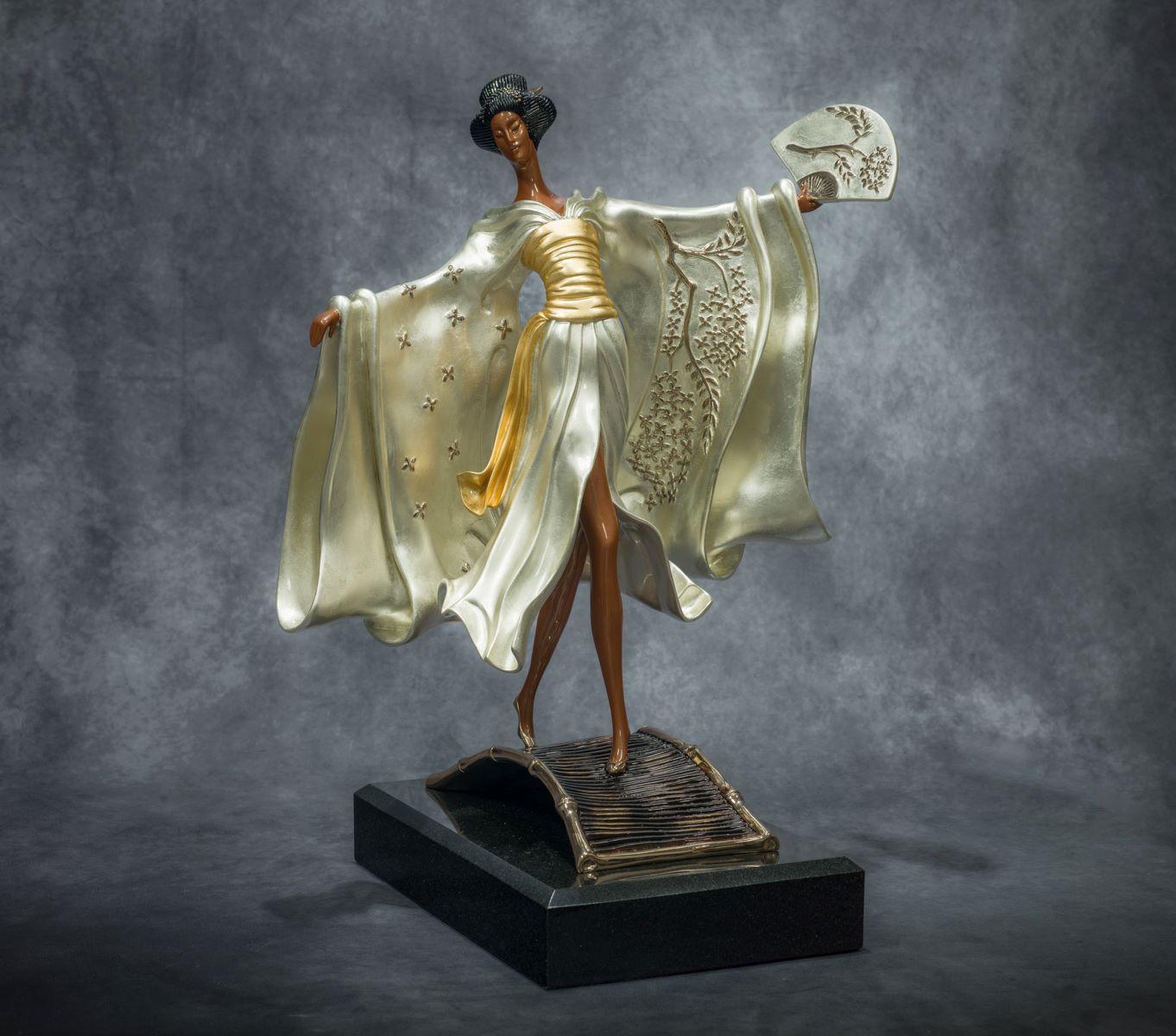 Erte - Romain de Tirtoff Figurative Sculpture – Asiatische Prinzessin