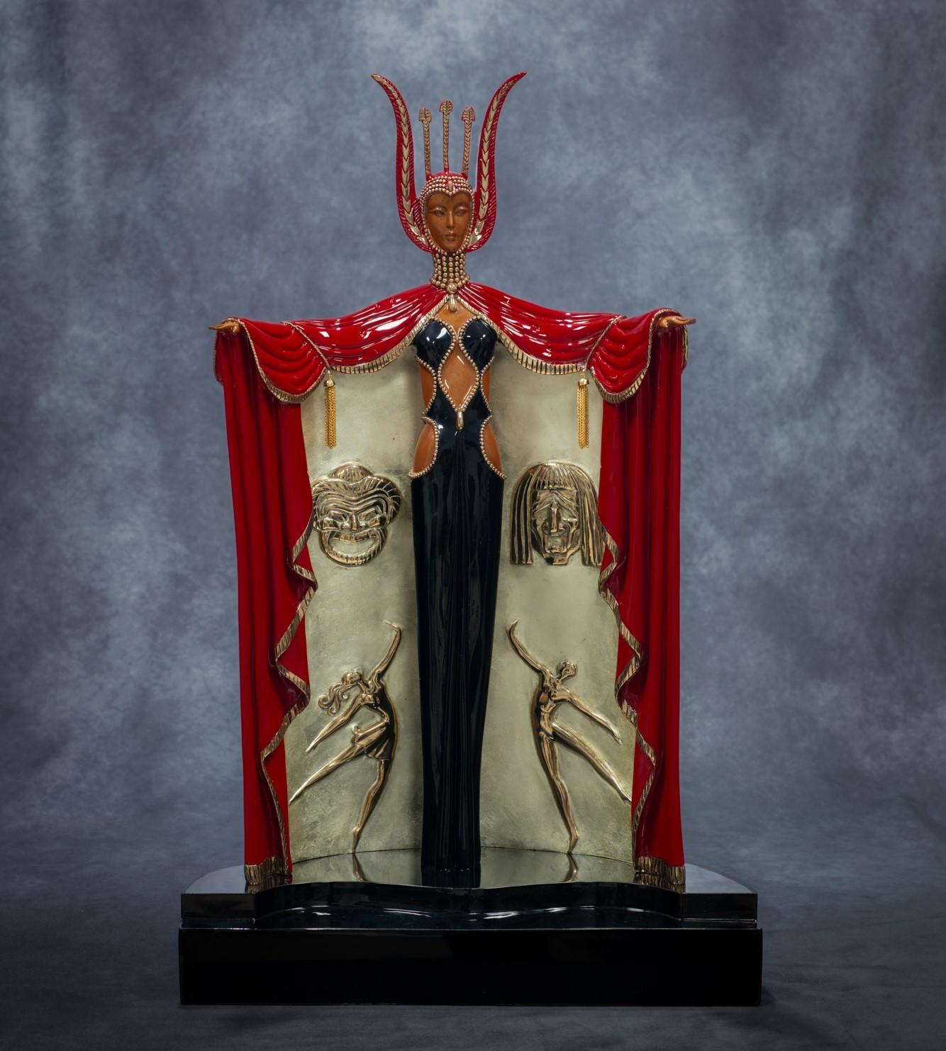 Broadway's in Fashion - Sculpture by Erté