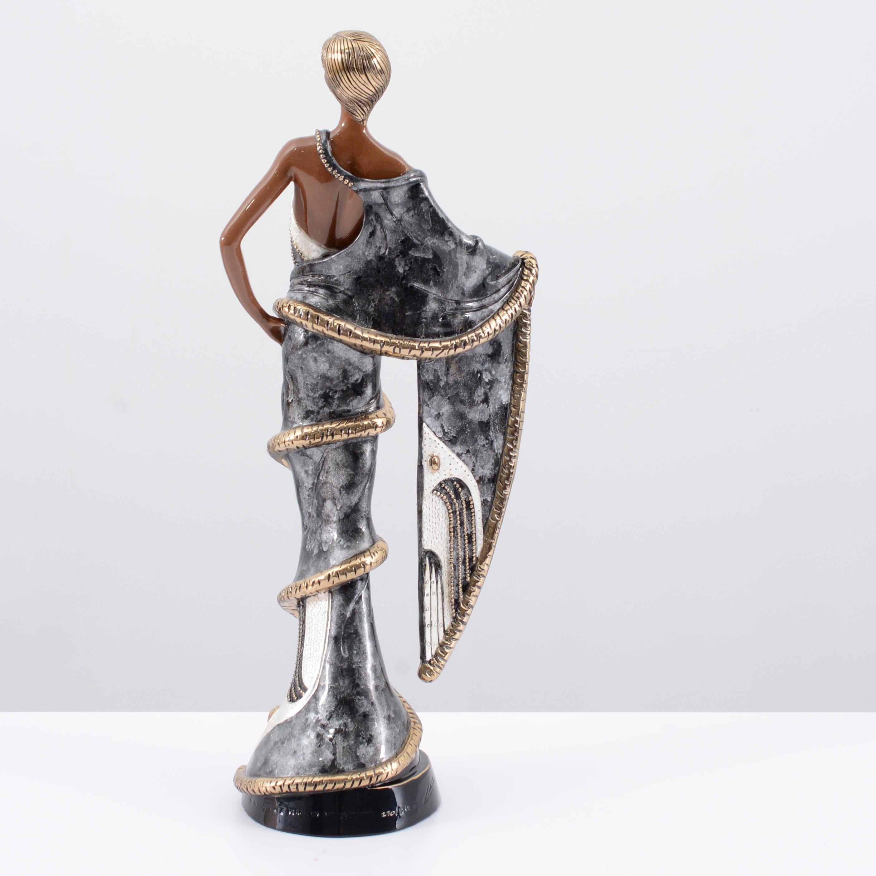 Erte CHINCHILLA Sculpture, 21.5 