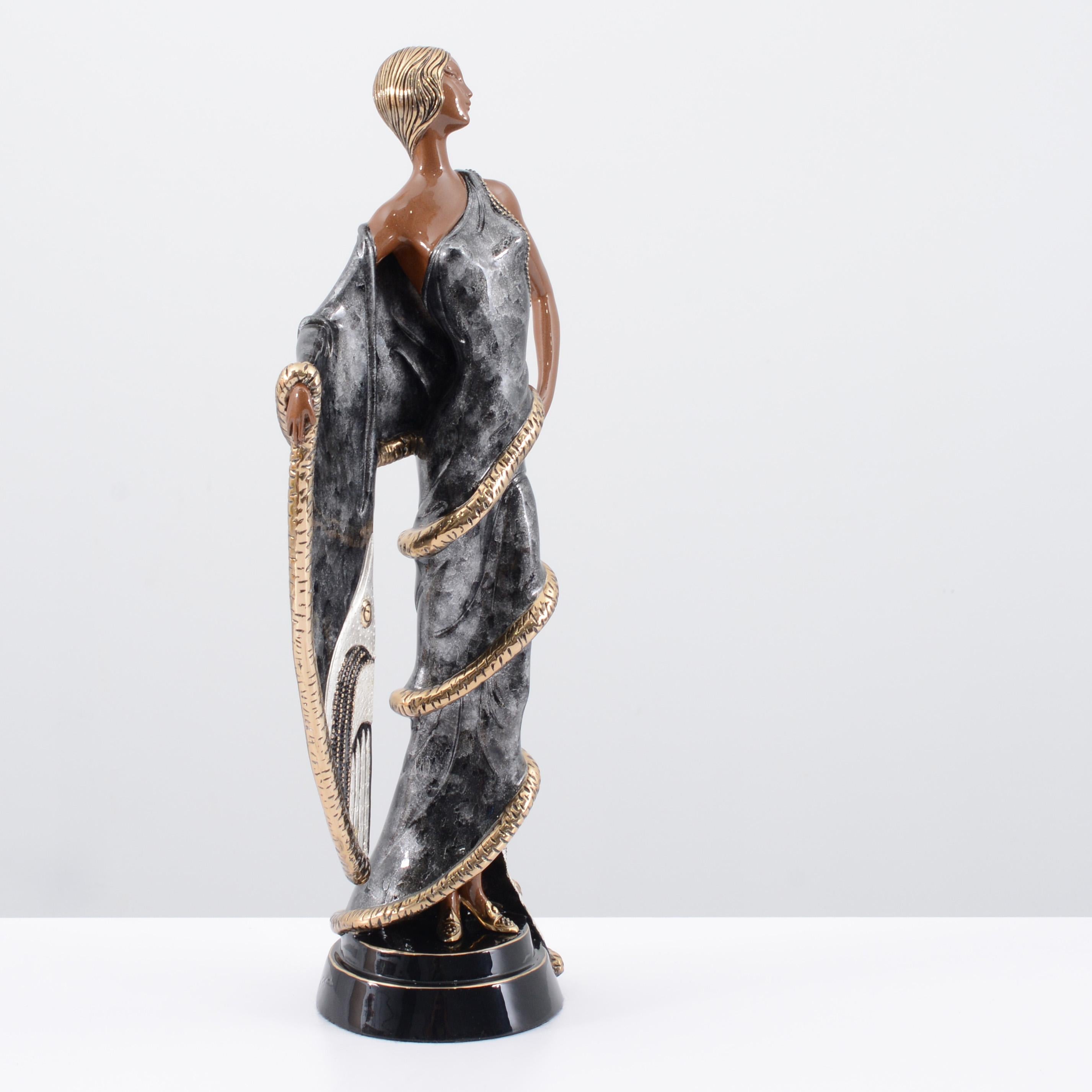 Erte CHINCHILLA Sculpture, 21.5 