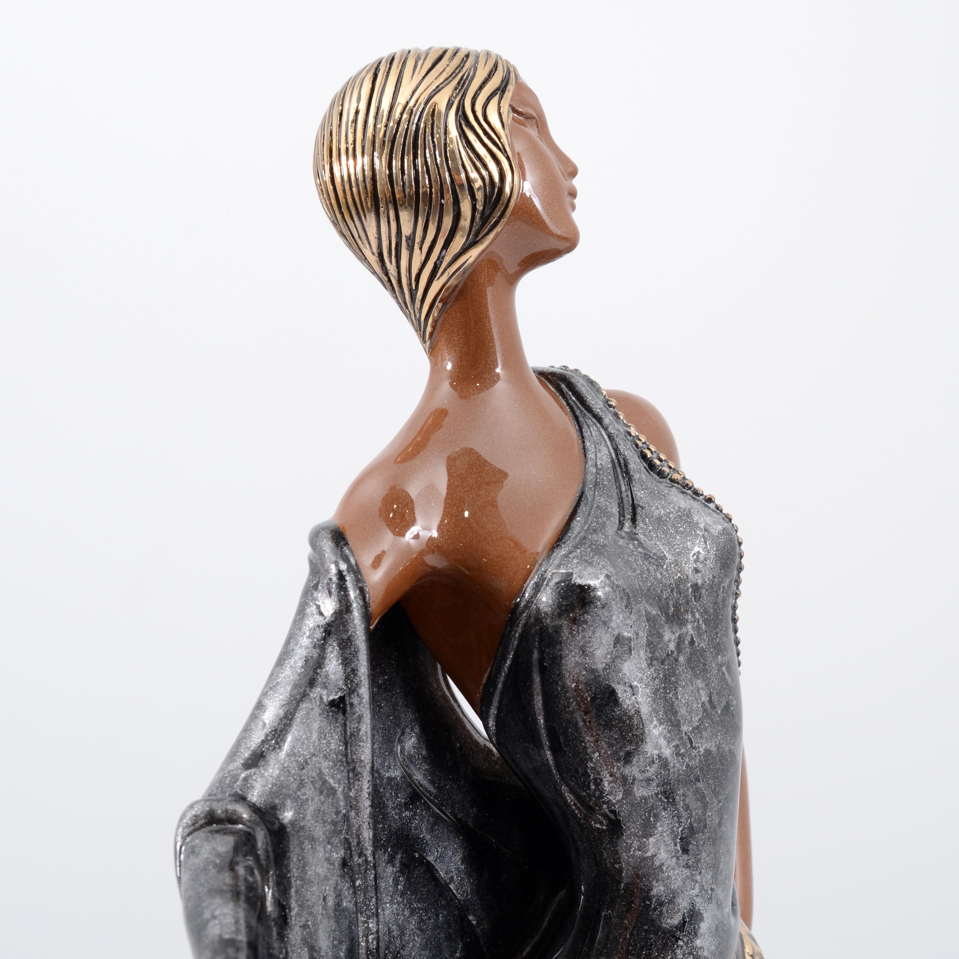 Erte CHINCHILLA Sculpture, 21.5 