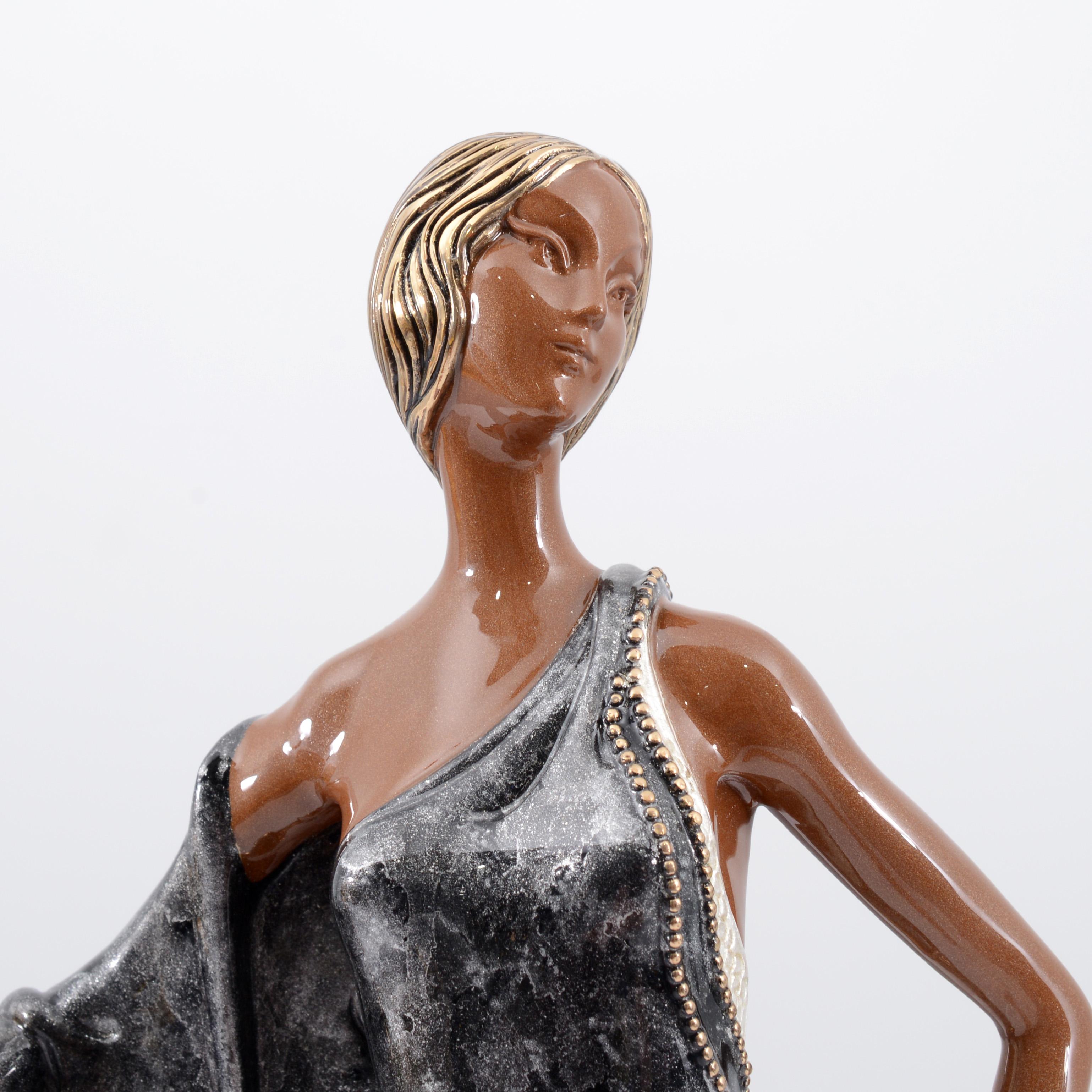 Erte CHINCHILLA Sculpture, 21.5 