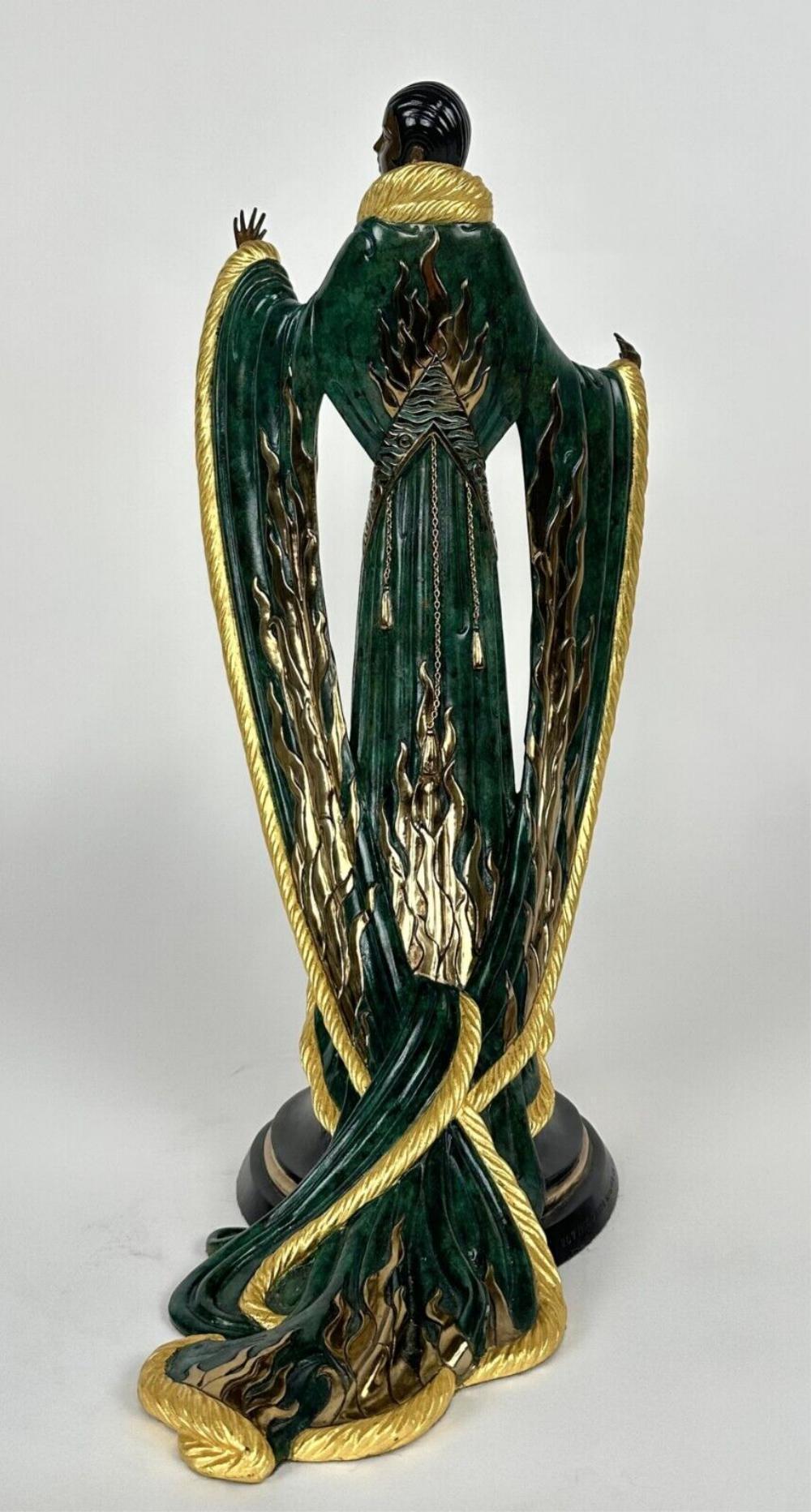 ERTE „FEMME DE LUXE“ 1990, BRONZE-SCULPTURE (Art déco), Sculpture, von Erte - Romain de Tirtoff