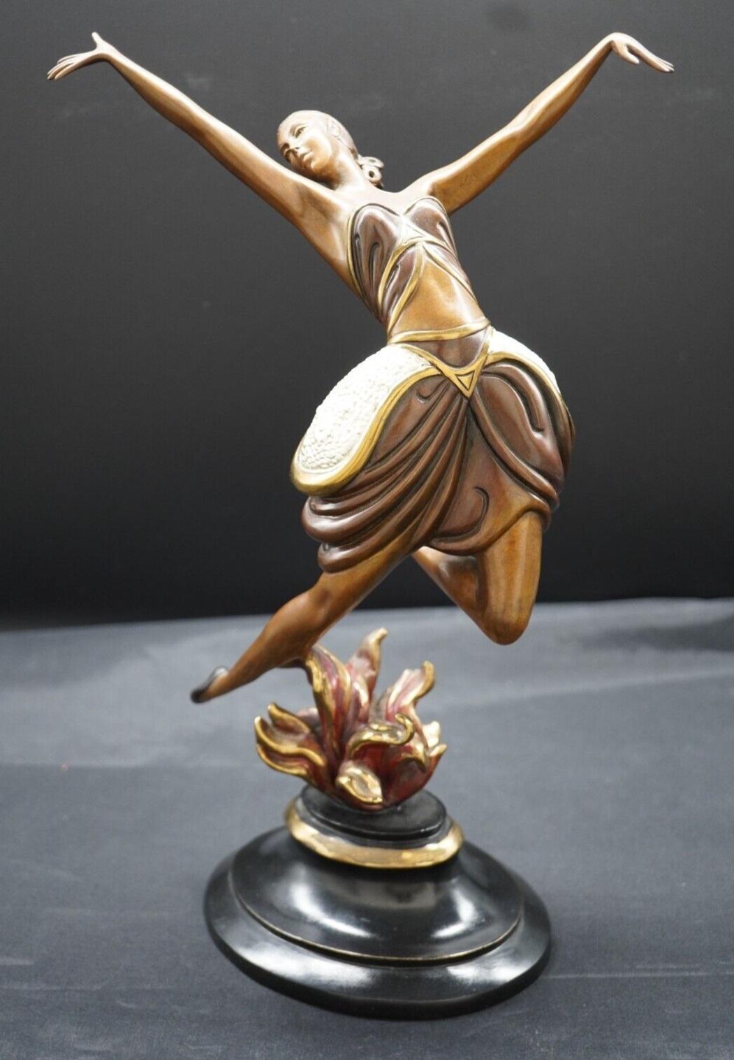 ERTE "LA DANSEUSE" 1986, BRONZE SCULPTURE