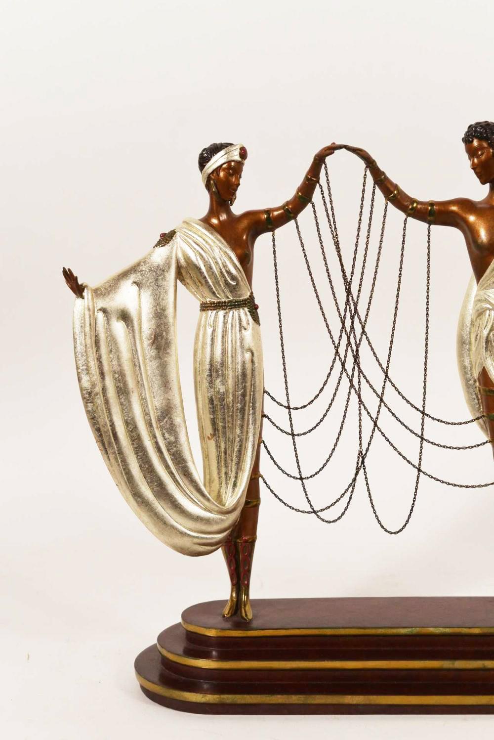 ERTE (ROMAIN DE TIRTOFF) 'THE WEDDING' BRONZE SCULPTURE - Art Deco Sculpture by Erte - Romain de Tirtoff