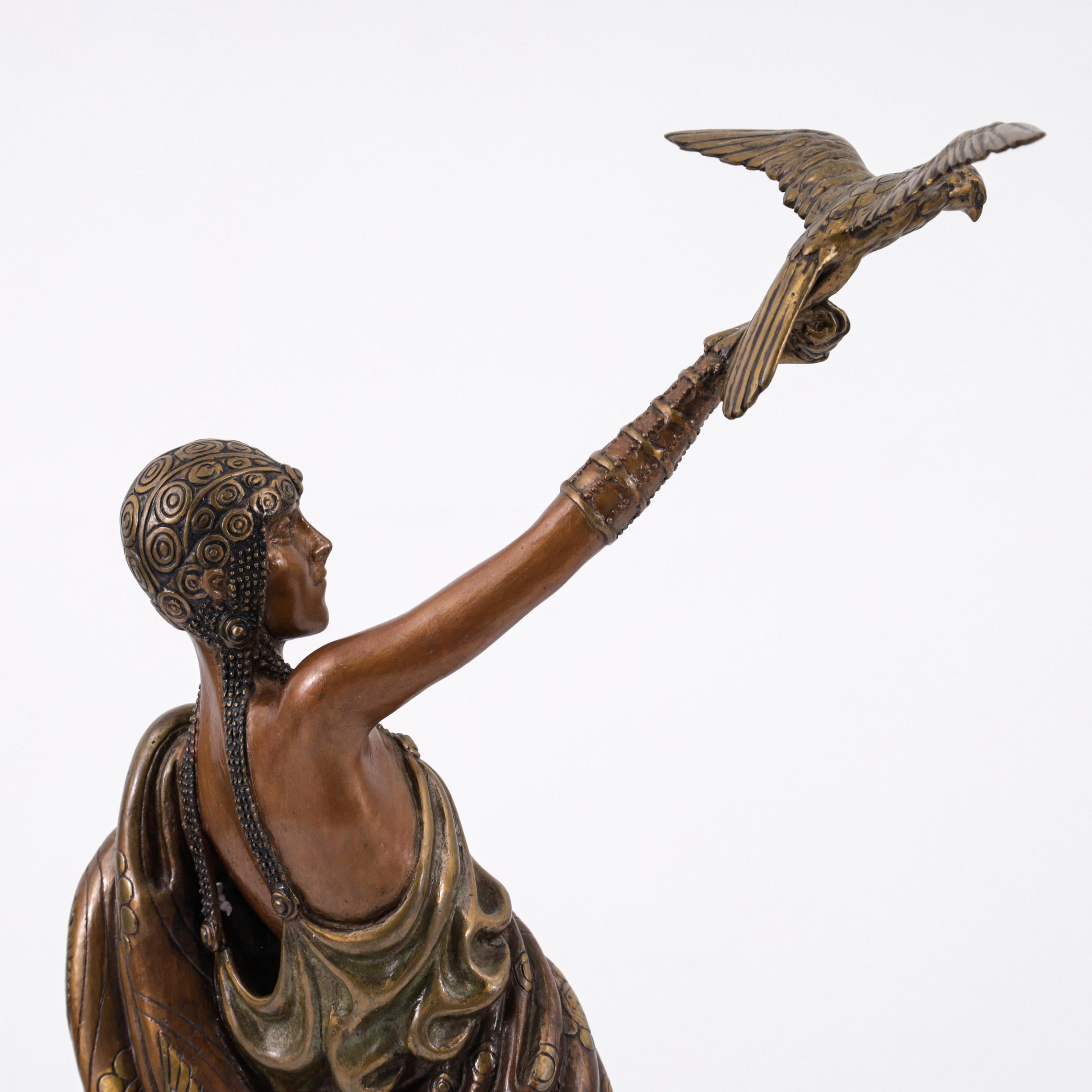 Erte - Romain de Tirtoff - VICTOIRE Scultura in bronzo, 18.25 