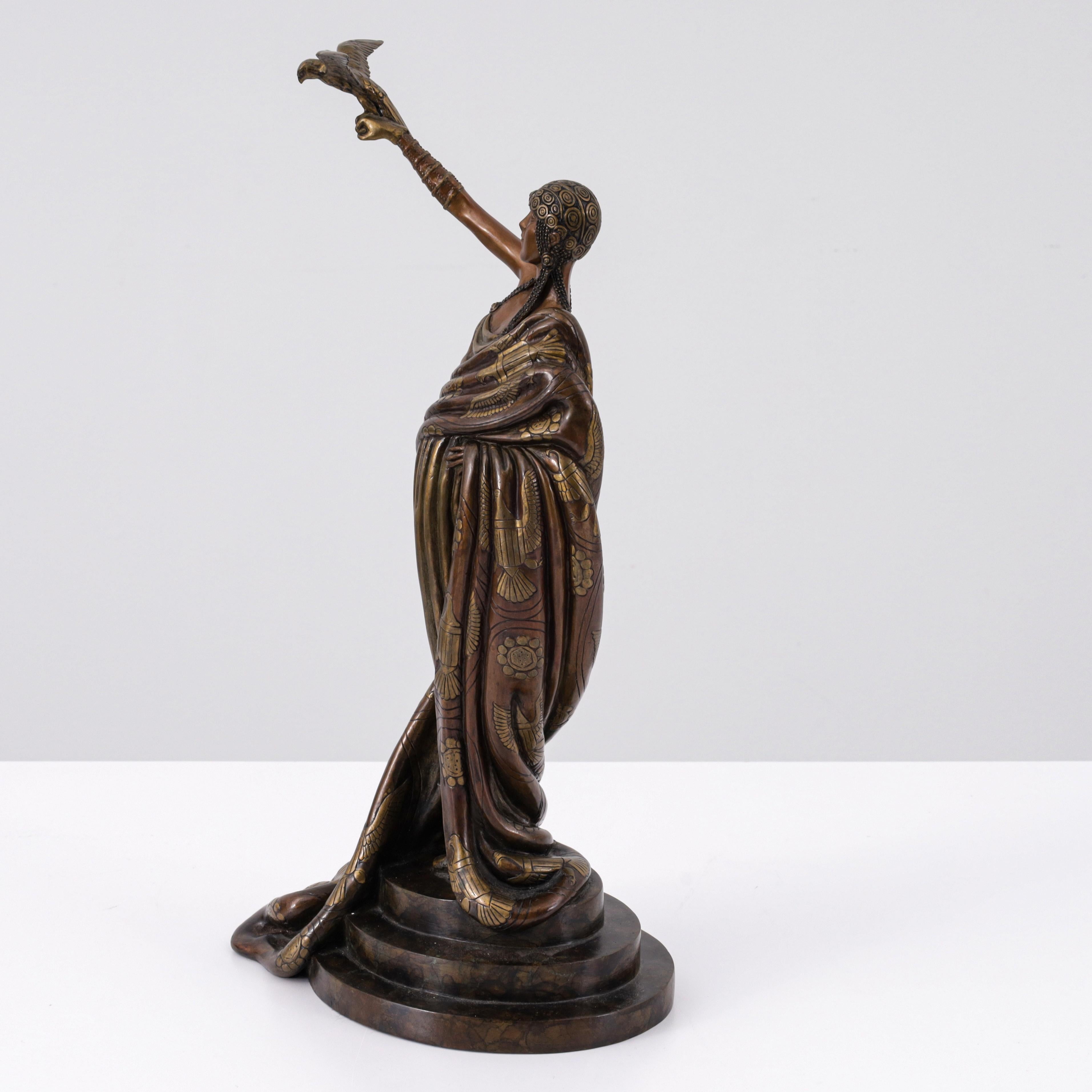 Erte - Romain de Tirtoff - VICTOIRE Scultura in bronzo, 18.25 
