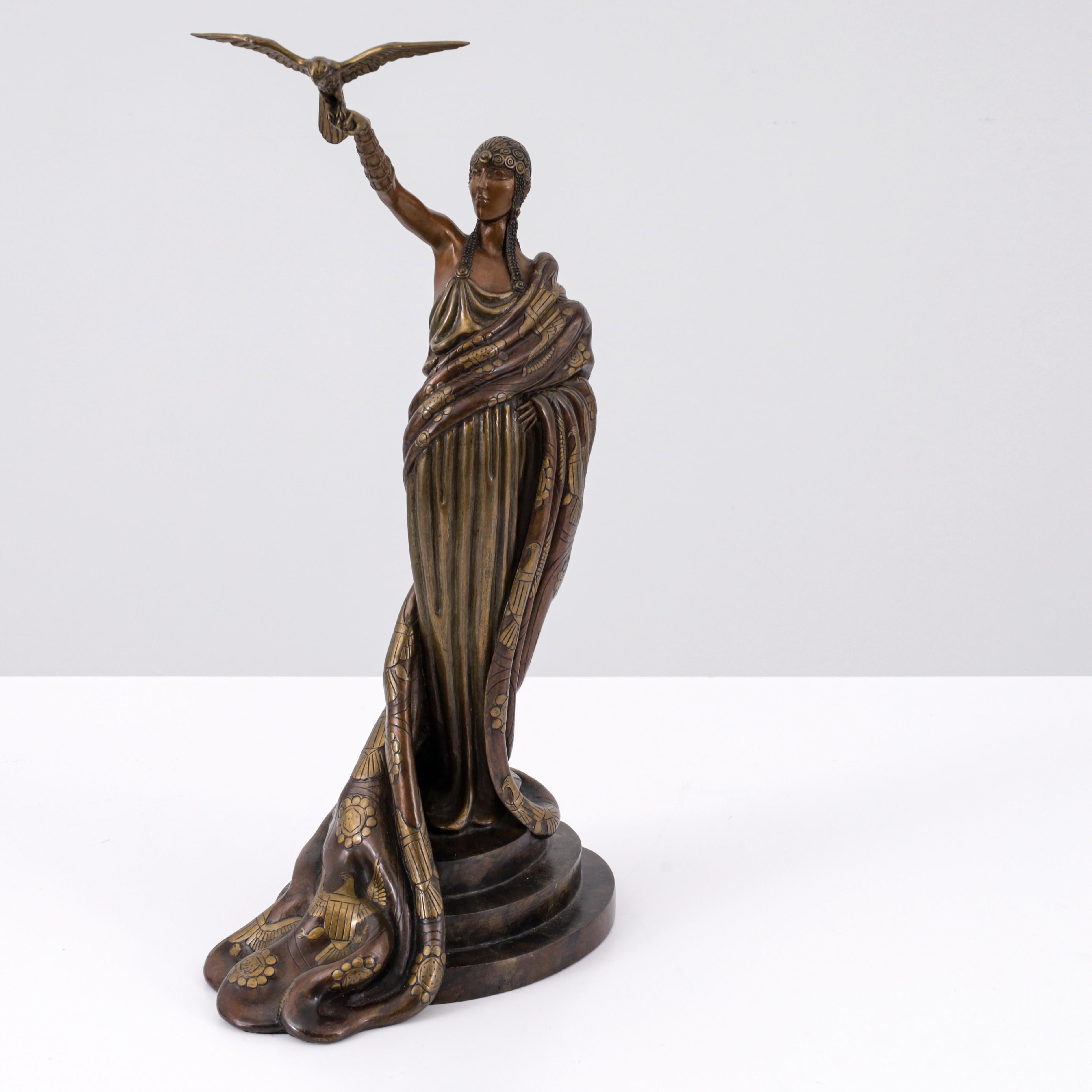Erte - Romain de Tirtoff - VICTOIRE Scultura in bronzo, 18.25 