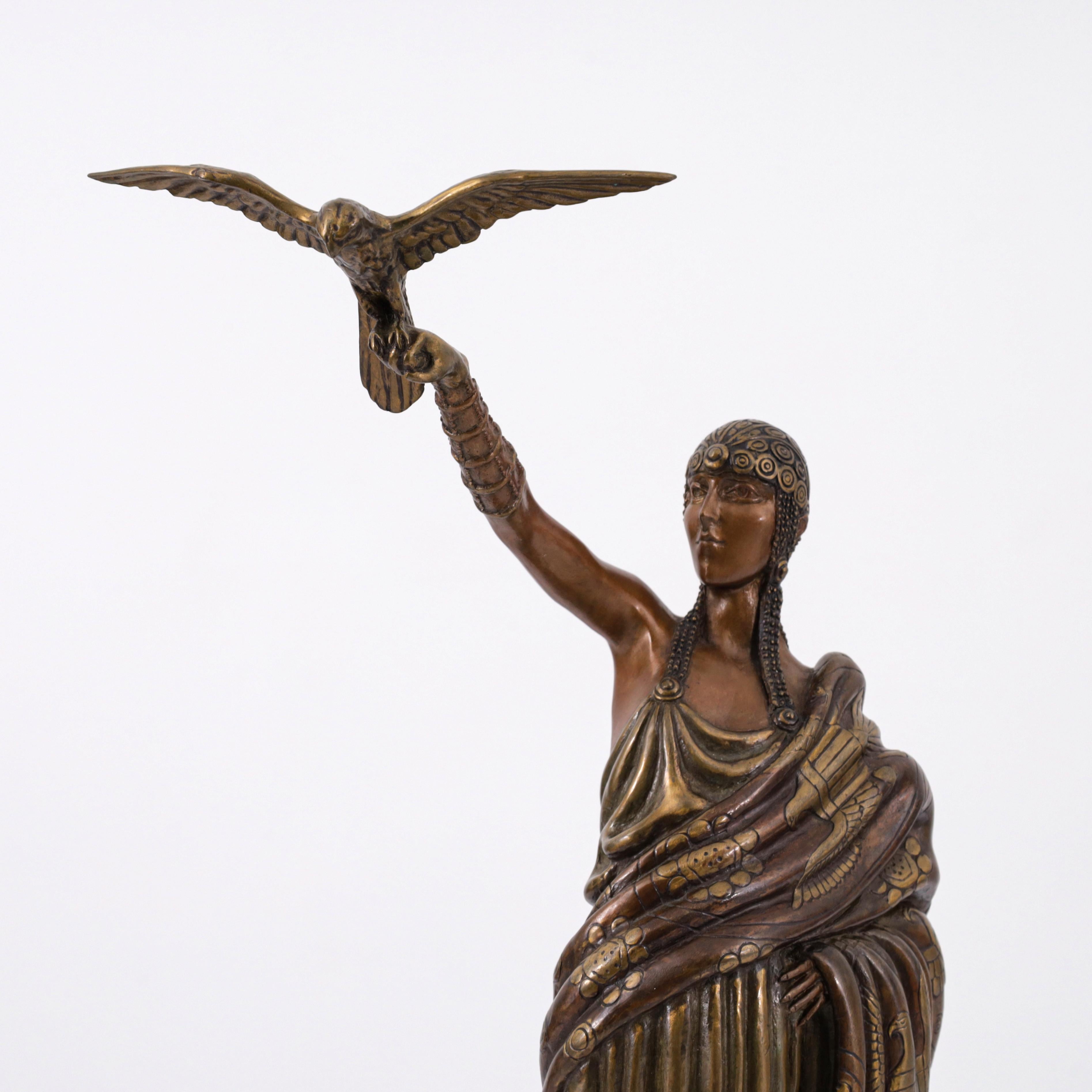 Erte - Romain de Tirtoff - VICTOIRE Scultura in bronzo, 18.25 