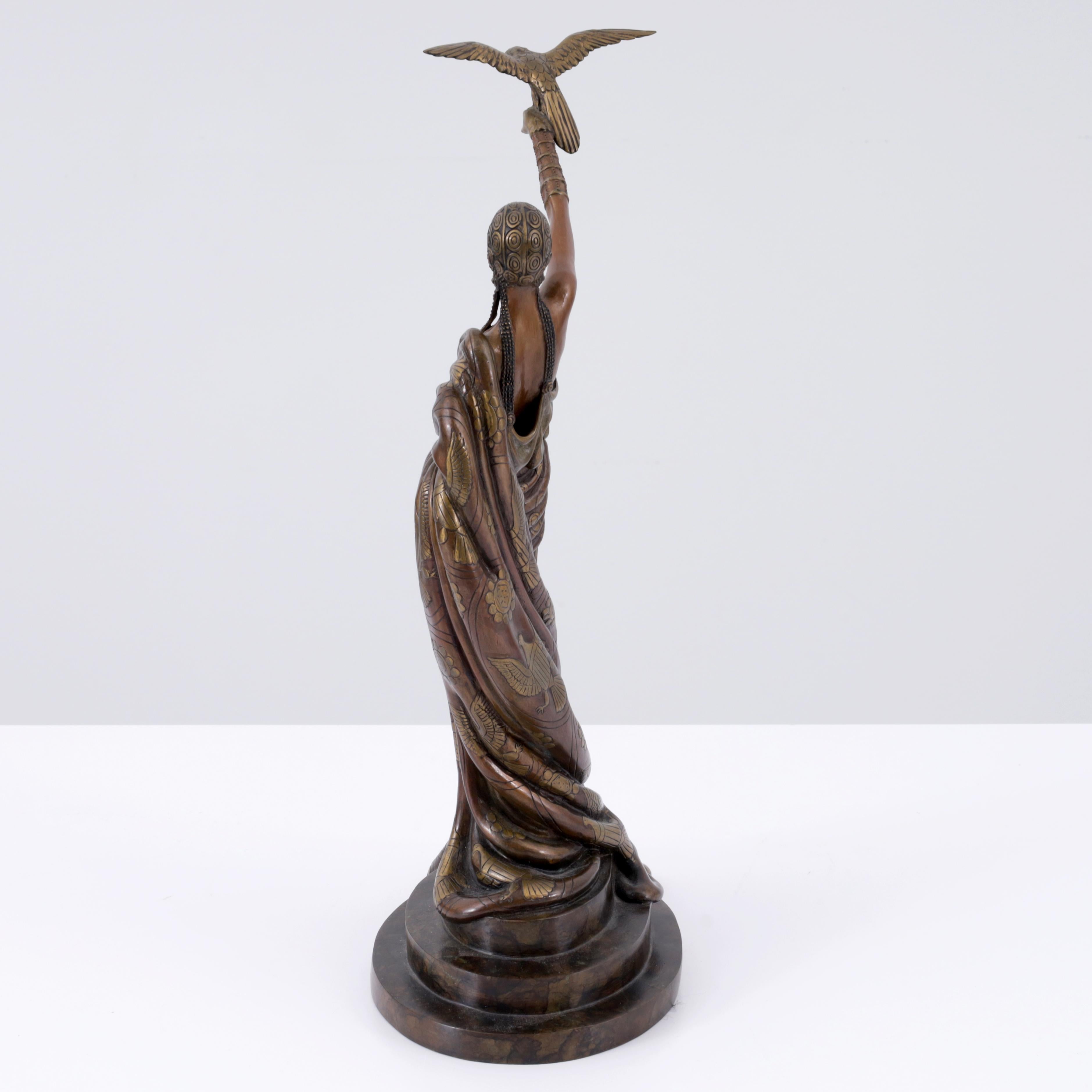Erte - Romain de Tirtoff - VICTOIRE Scultura in bronzo, 18.25 